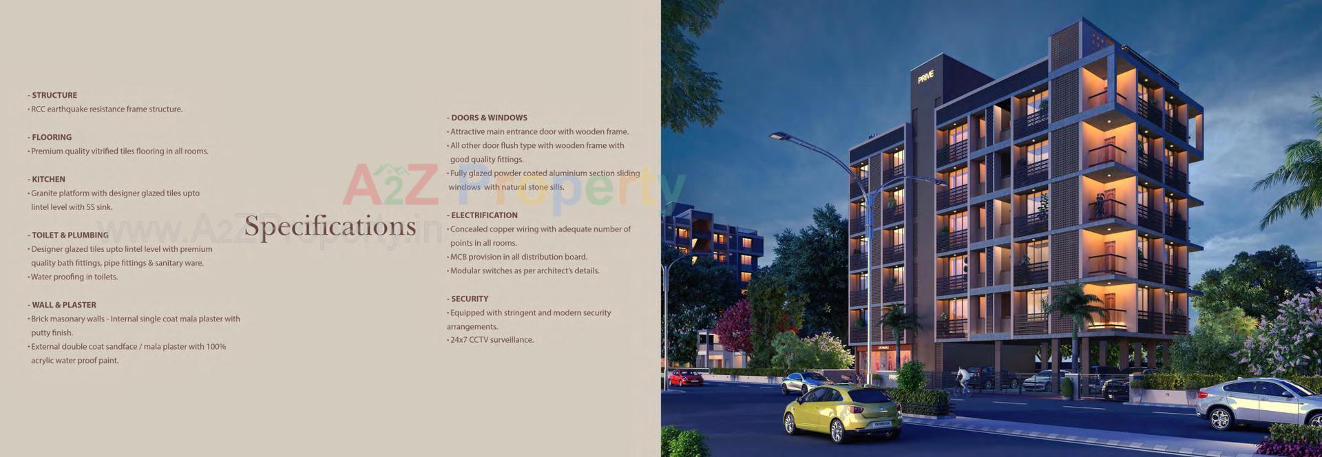 3D Elevation of real estate project Prive' located at Uvarsad, Gandhinagar, Gujarat