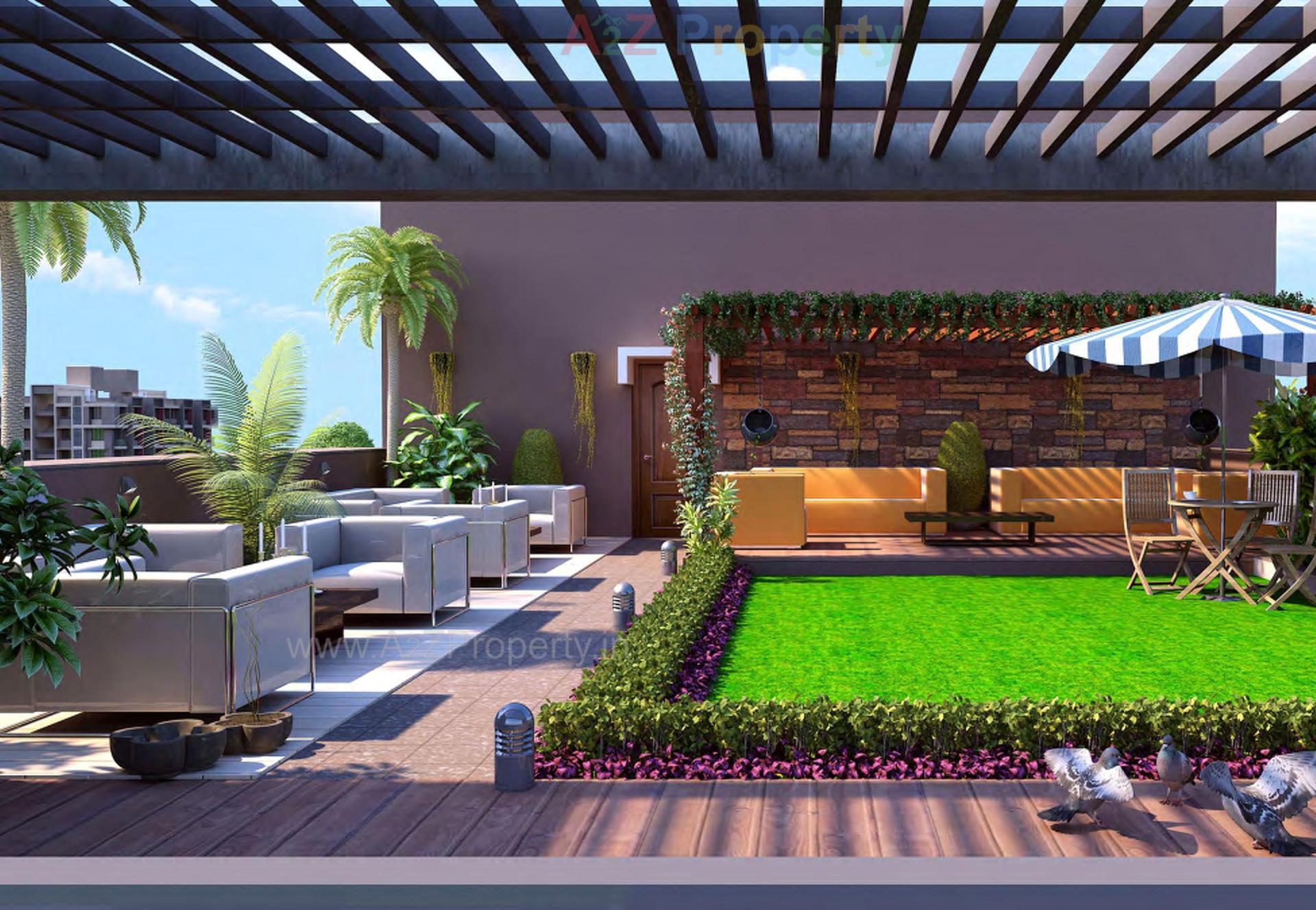 3D Elevation of real estate project Prive' located at Uvarsad, Gandhinagar, Gujarat