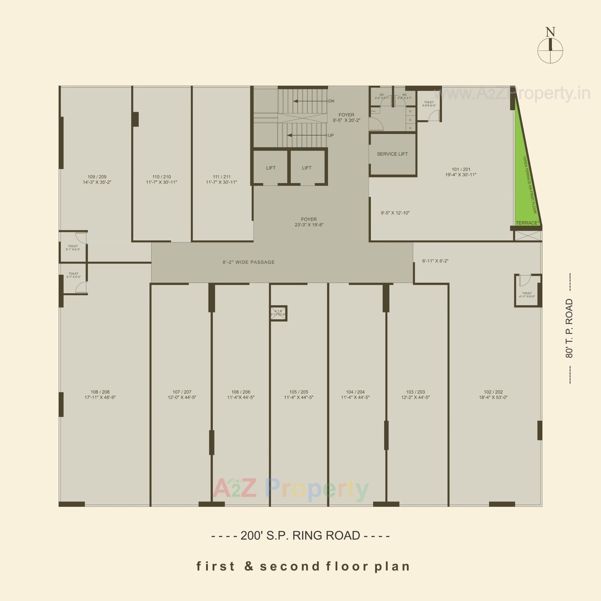 Layout of real estate project Prominence located at Zundal, Gandhinagar, Gujarat