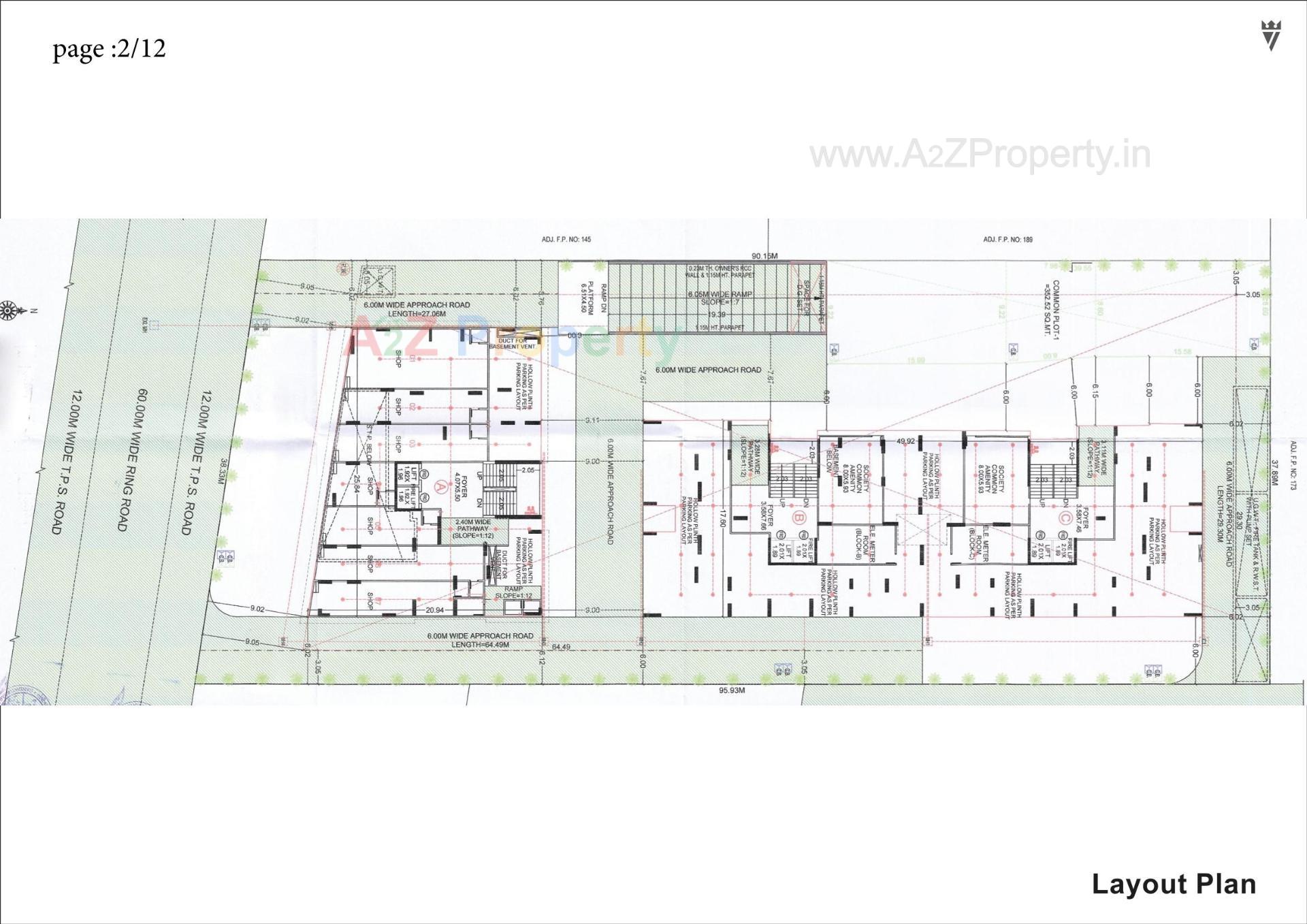 Layout of real estate project Province located at Zundal, Gandhinagar, Gujarat