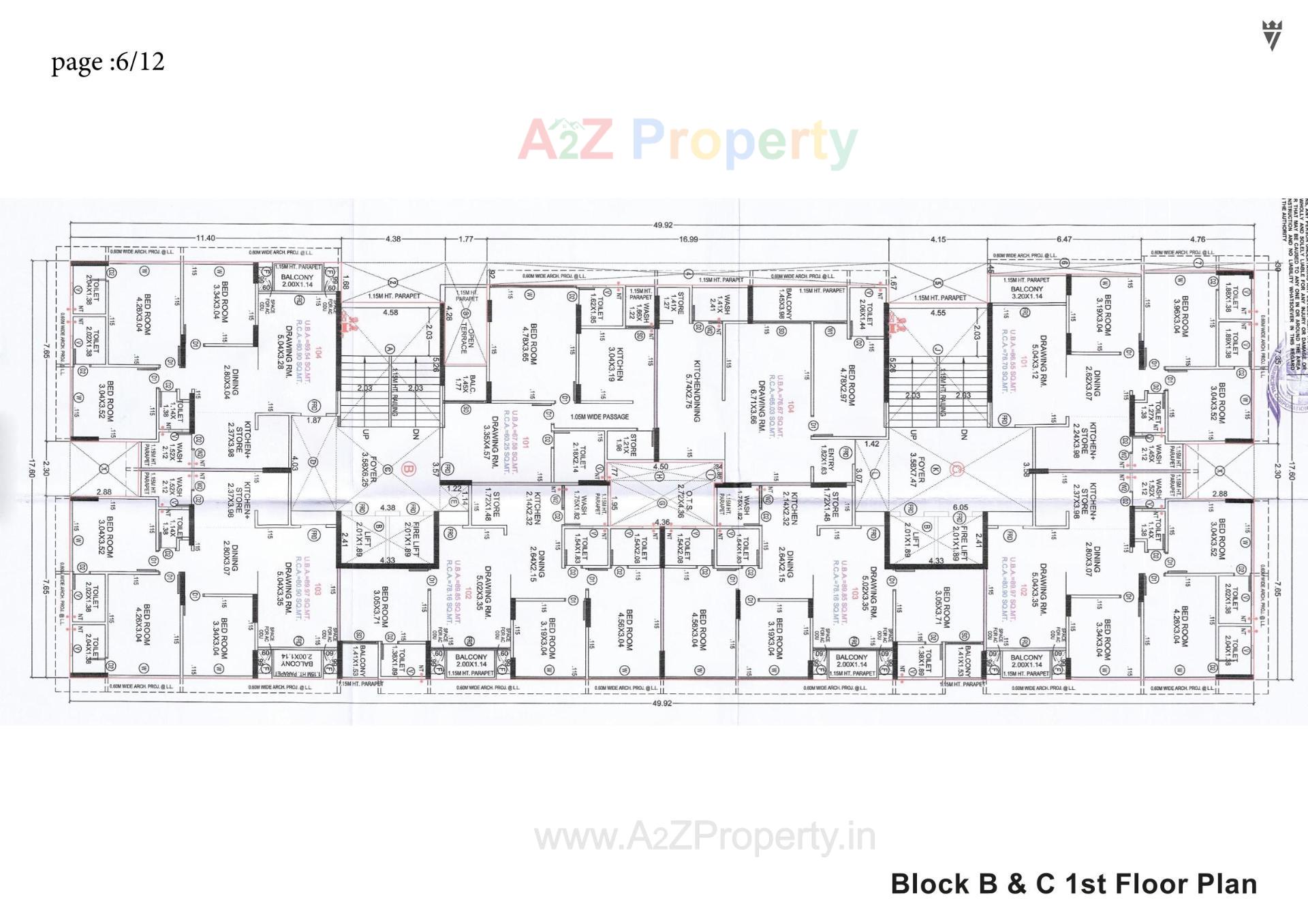 Layout of real estate project Province located at Zundal, Gandhinagar, Gujarat