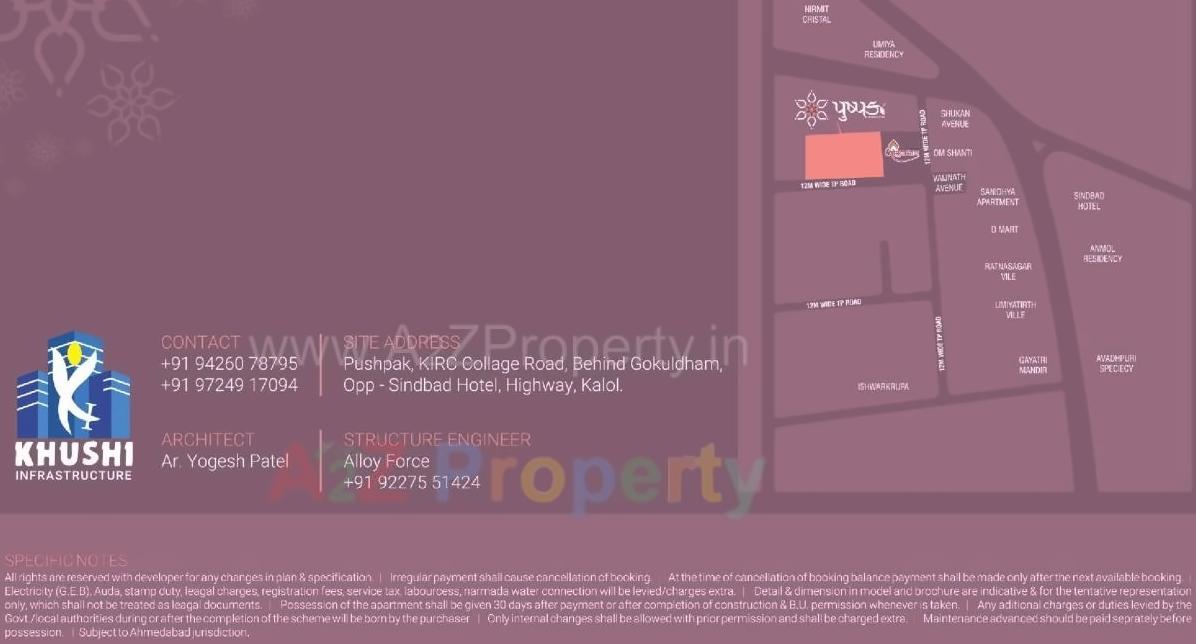  of real estate project Pushapak Bungalows located at Kalol, Gandhinagar, Gujarat