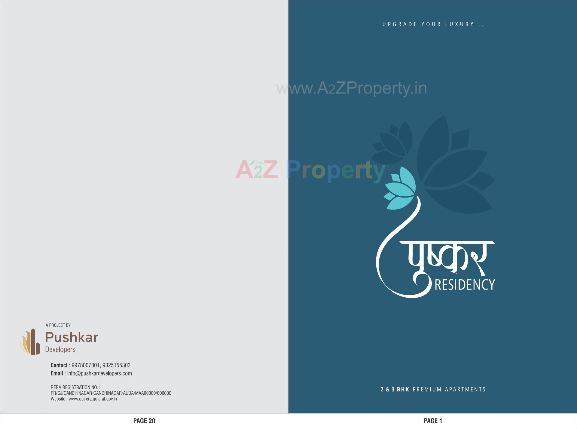  of real estate project Pushkar Residency located at Gandhinagar, Gandhinagar, Gujarat