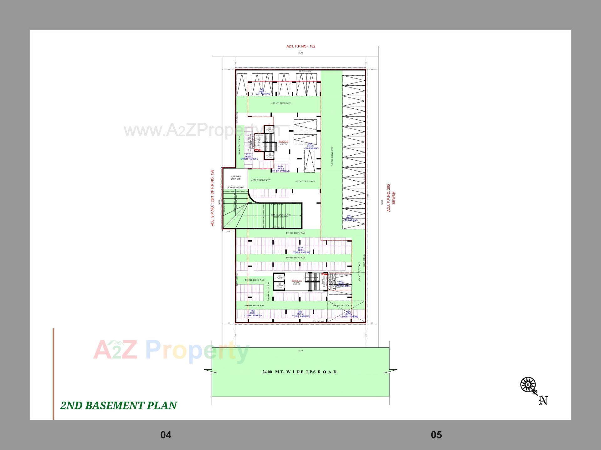 Layout of real estate project Pushkar Royal located at Zundal, Gandhinagar, Gujarat