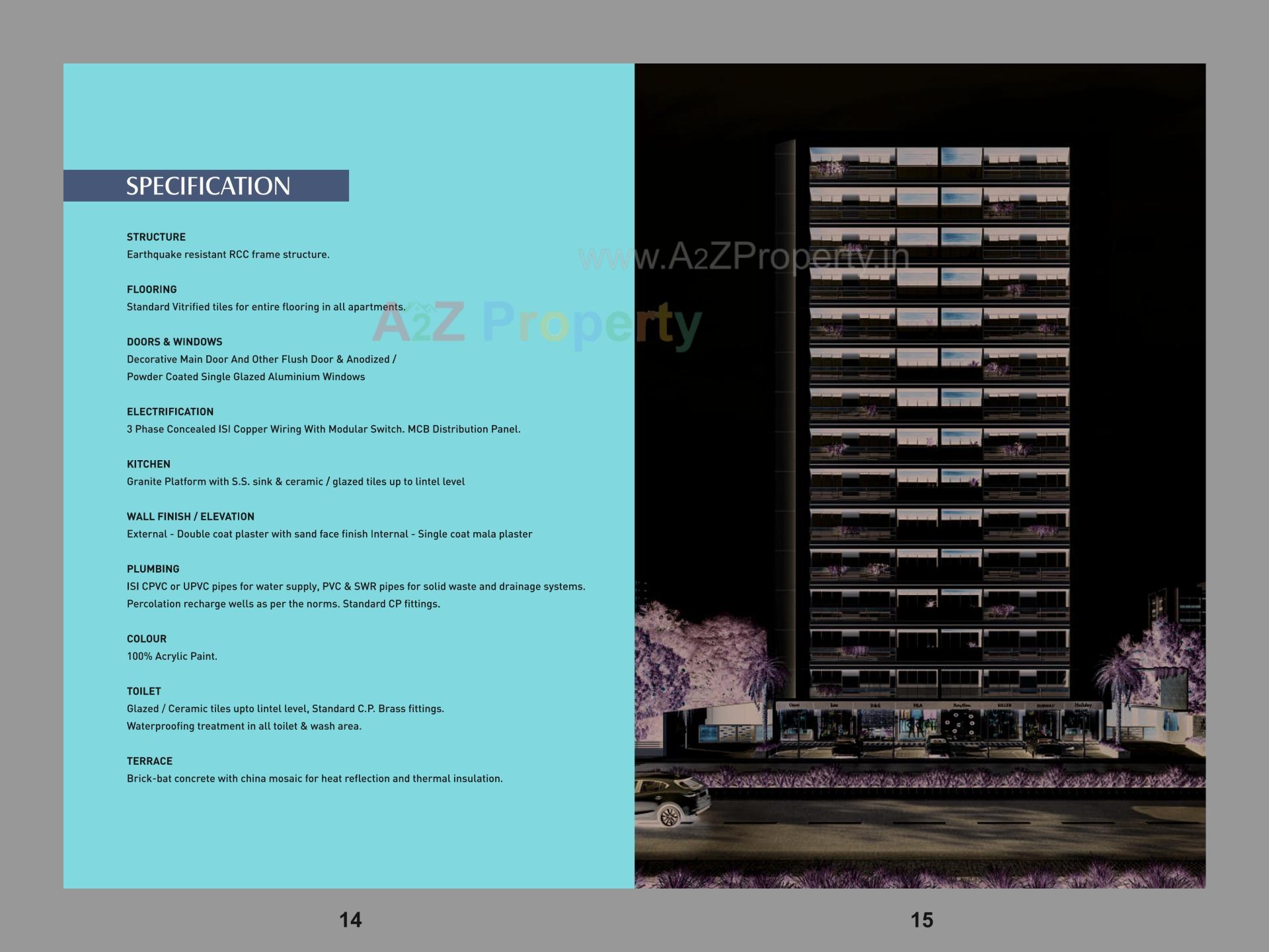  of real estate project Pushkar Royal located at Zundal, Gandhinagar, Gujarat