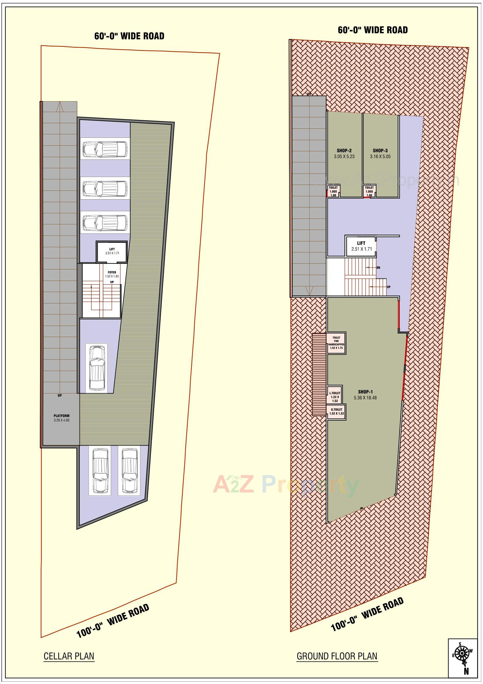 Layout of real estate project Pushpraj Arcade located at Dehgam, Gandhinagar, Gujarat
