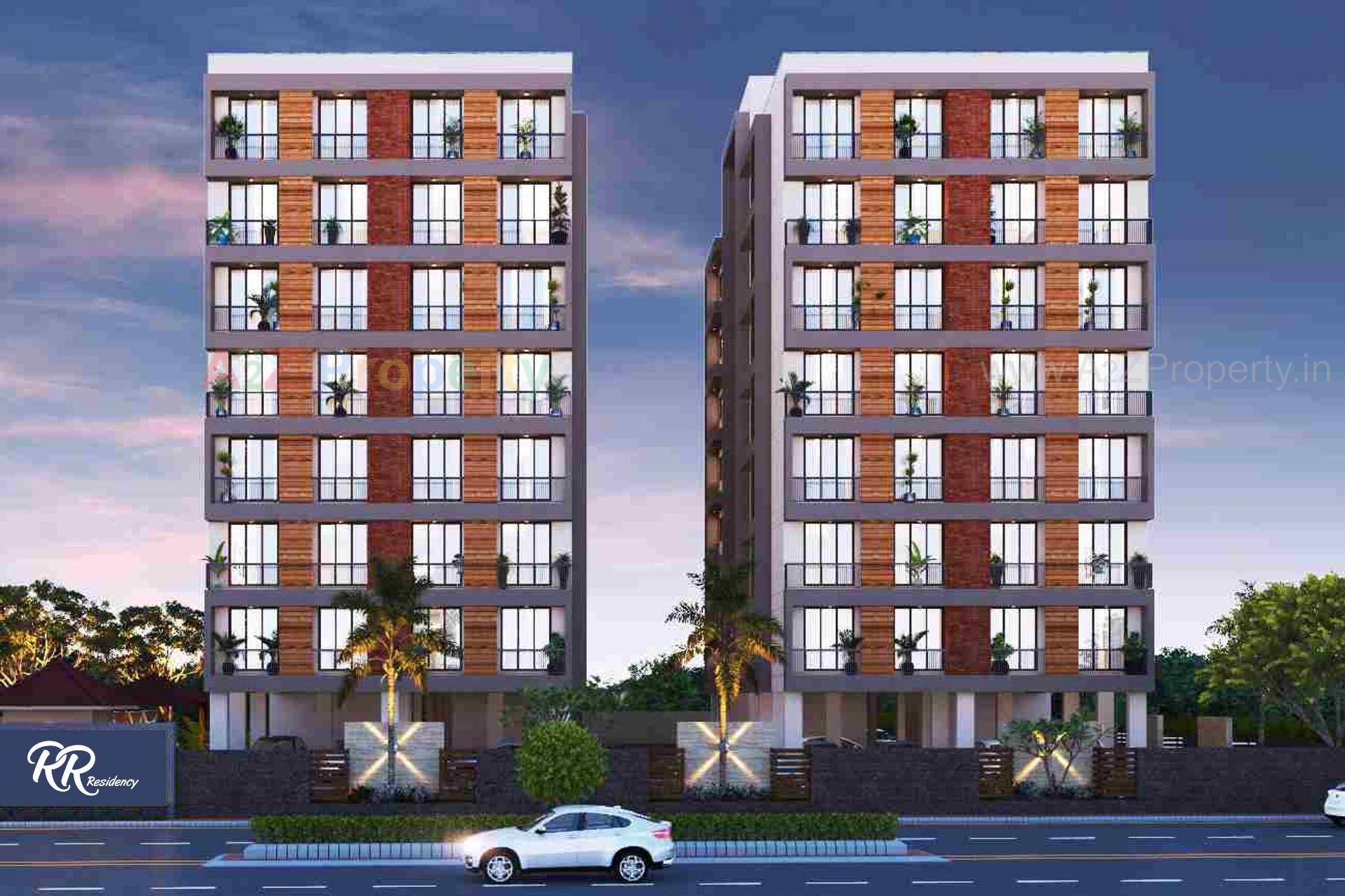 3D Elevation of real estate project R R  Residency located at Pethapur, Gandhinagar, Gujarat