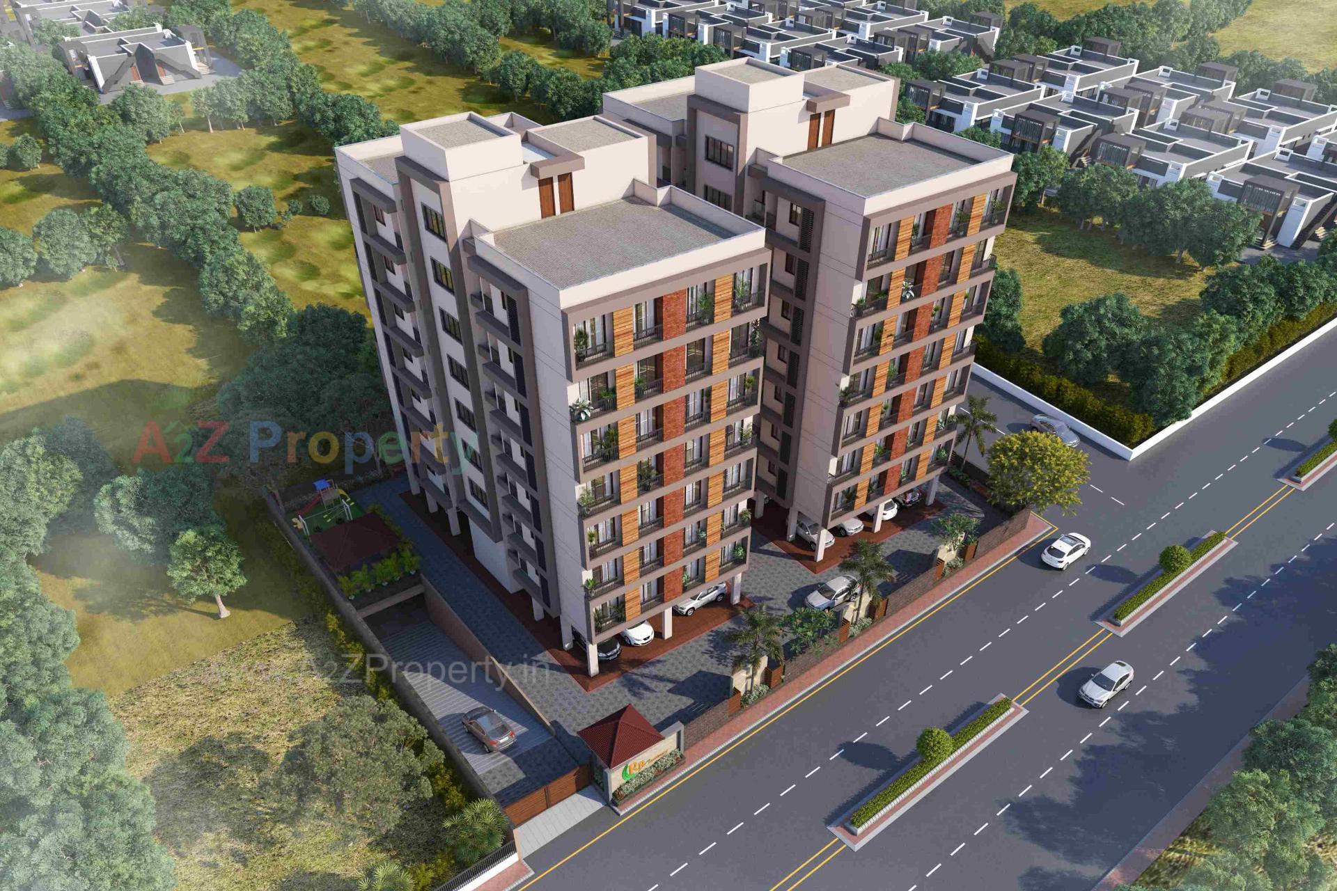 3D Elevation of real estate project R R  Residency located at Pethapur, Gandhinagar, Gujarat