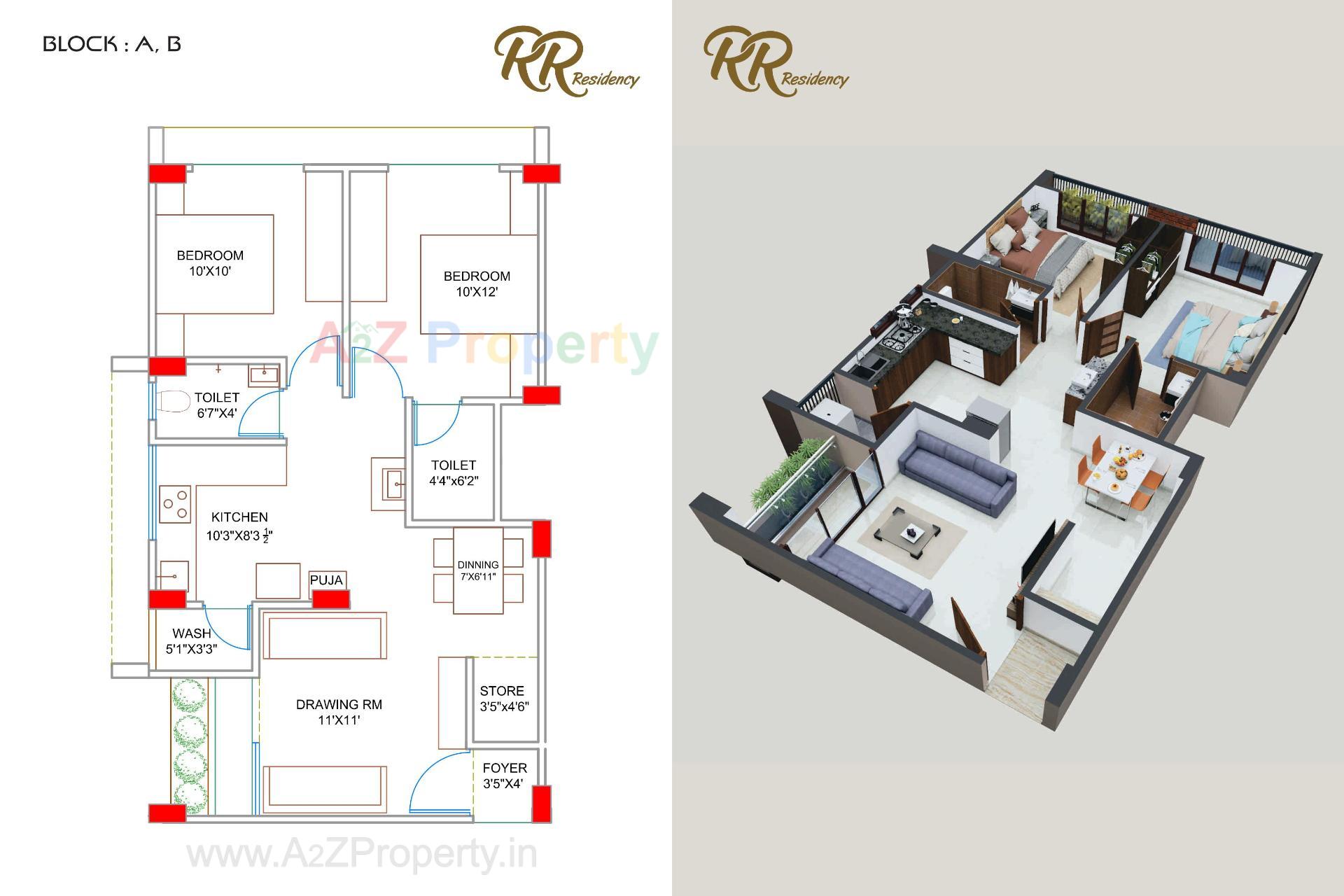 Layout of real estate project R R  Residency located at Pethapur, Gandhinagar, Gujarat