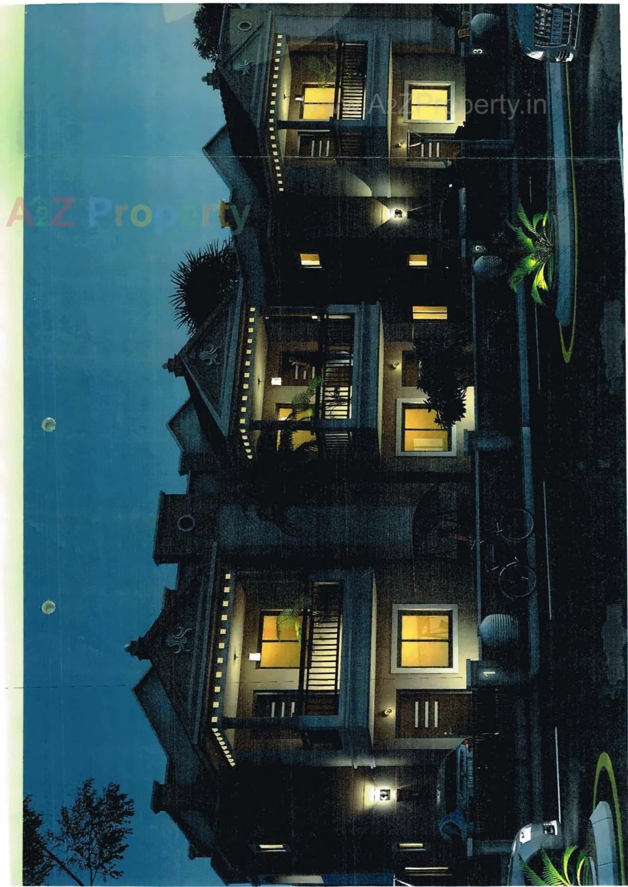 Layout of real estate project Radhe Bungalows located at Kalol, Gandhinagar, Gujarat