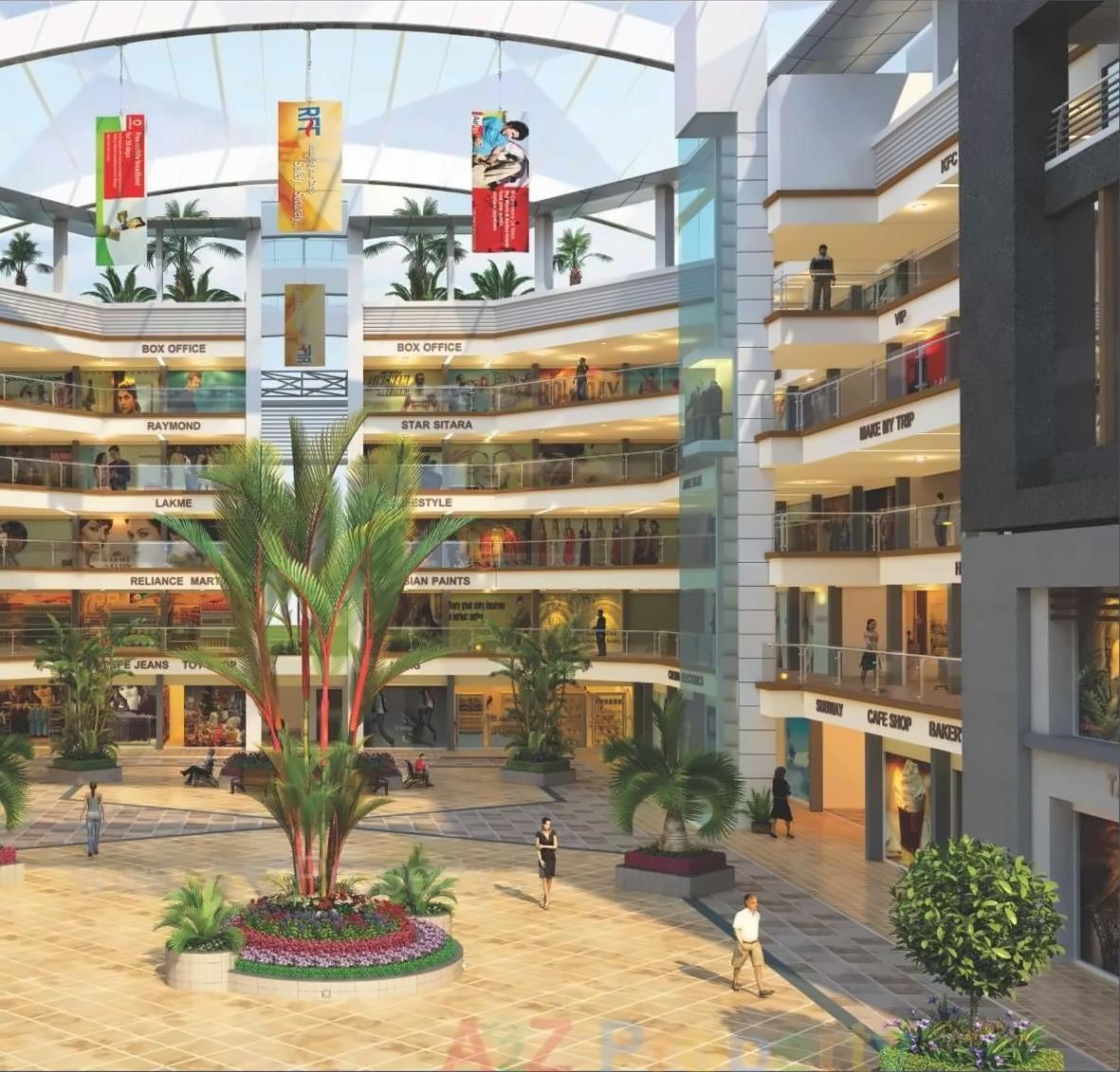 3D Elevation of real estate project Radhe Fourtune located at Bhat, Gandhinagar, Gujarat