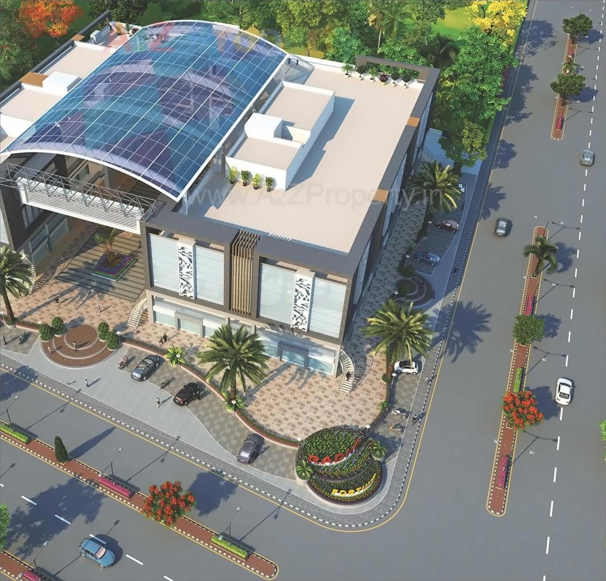 3D Elevation of real estate project Radhe Fourtune located at Bhat, Gandhinagar, Gujarat