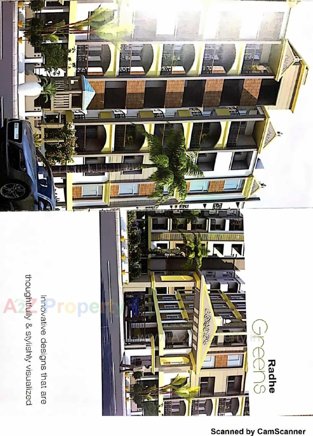 3D Elevation of real estate project Radhe Greens located at Mansa, Gandhinagar, Gujarat