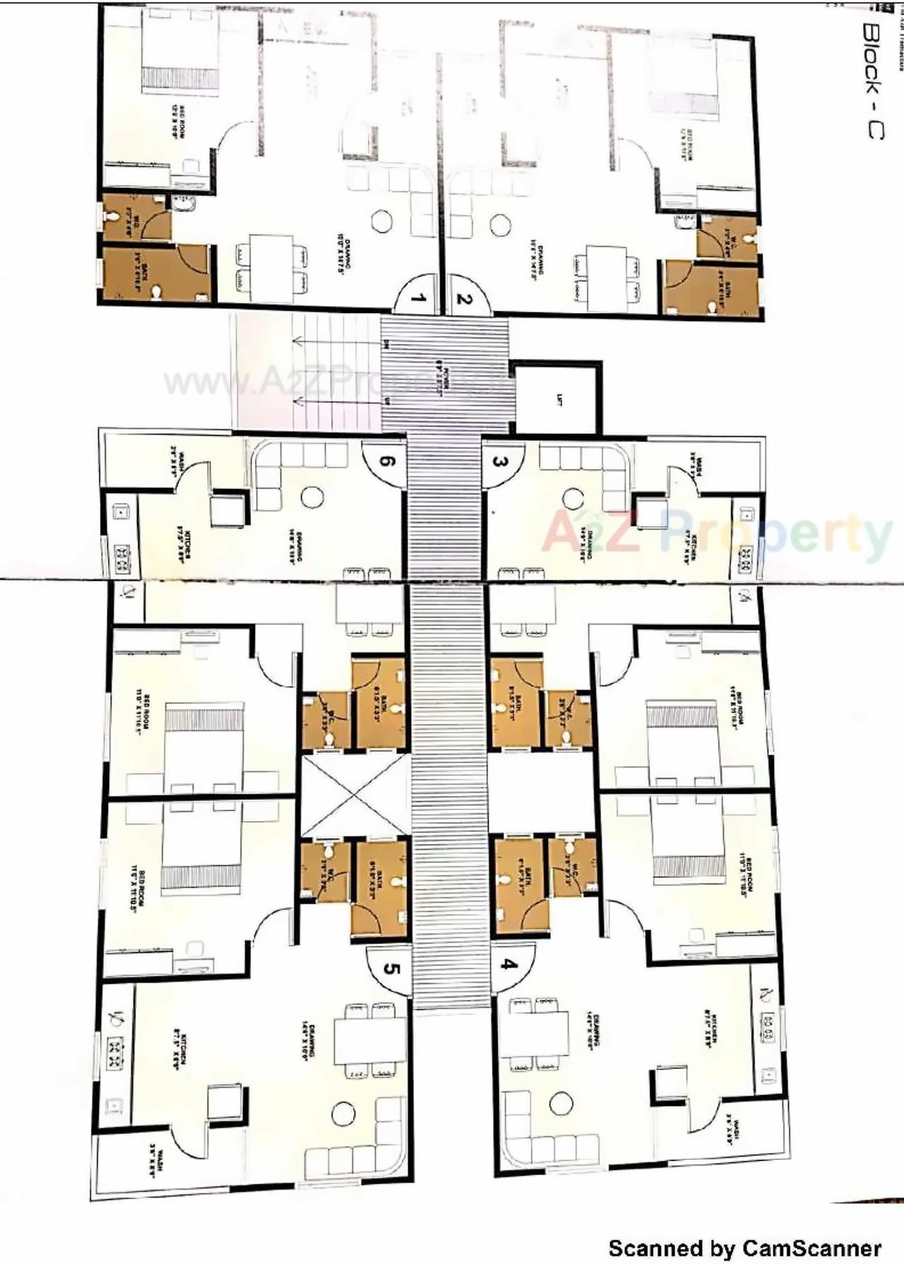 Layout of real estate project Radhe Greens located at Mansa, Gandhinagar, Gujarat