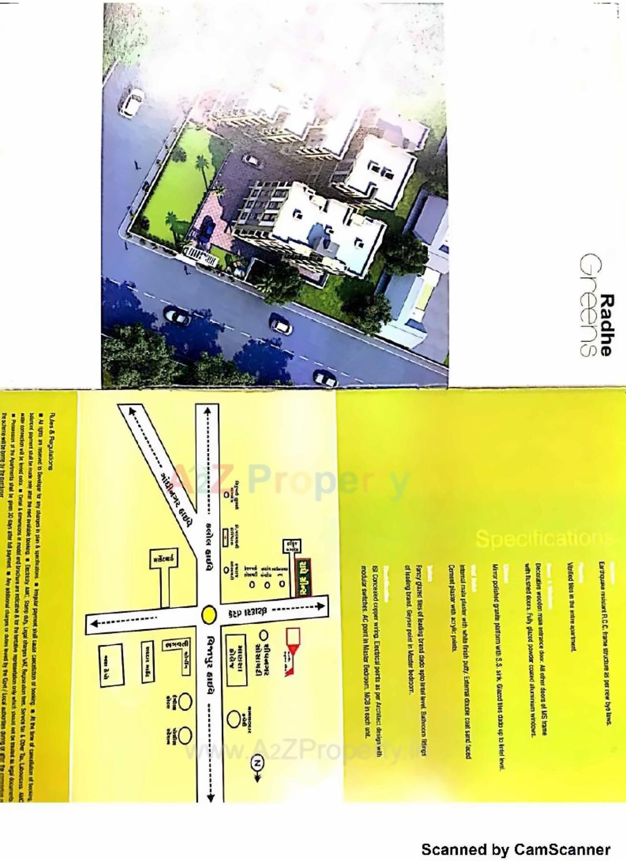 Layout of real estate project Radhe Greens located at Mansa, Gandhinagar, Gujarat