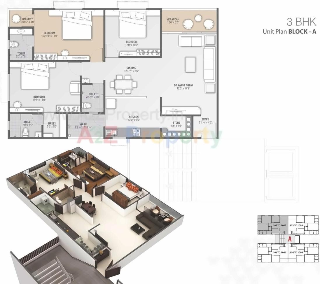 Layout of real estate project Radhe Heights located at Bhat, Gandhinagar, Gujarat