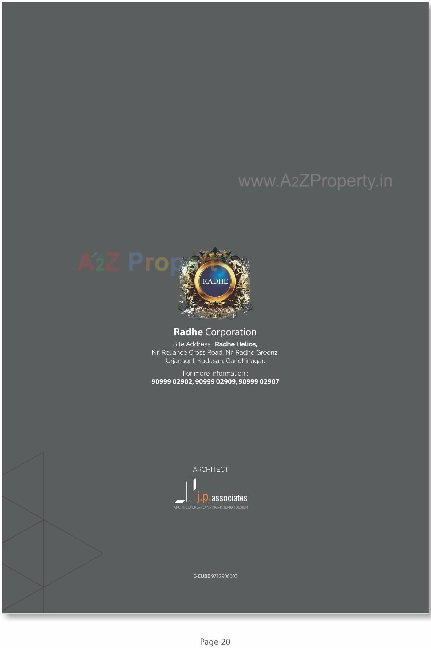  of real estate project Radhe Helios located at Kudasan, Gandhinagar, Gujarat