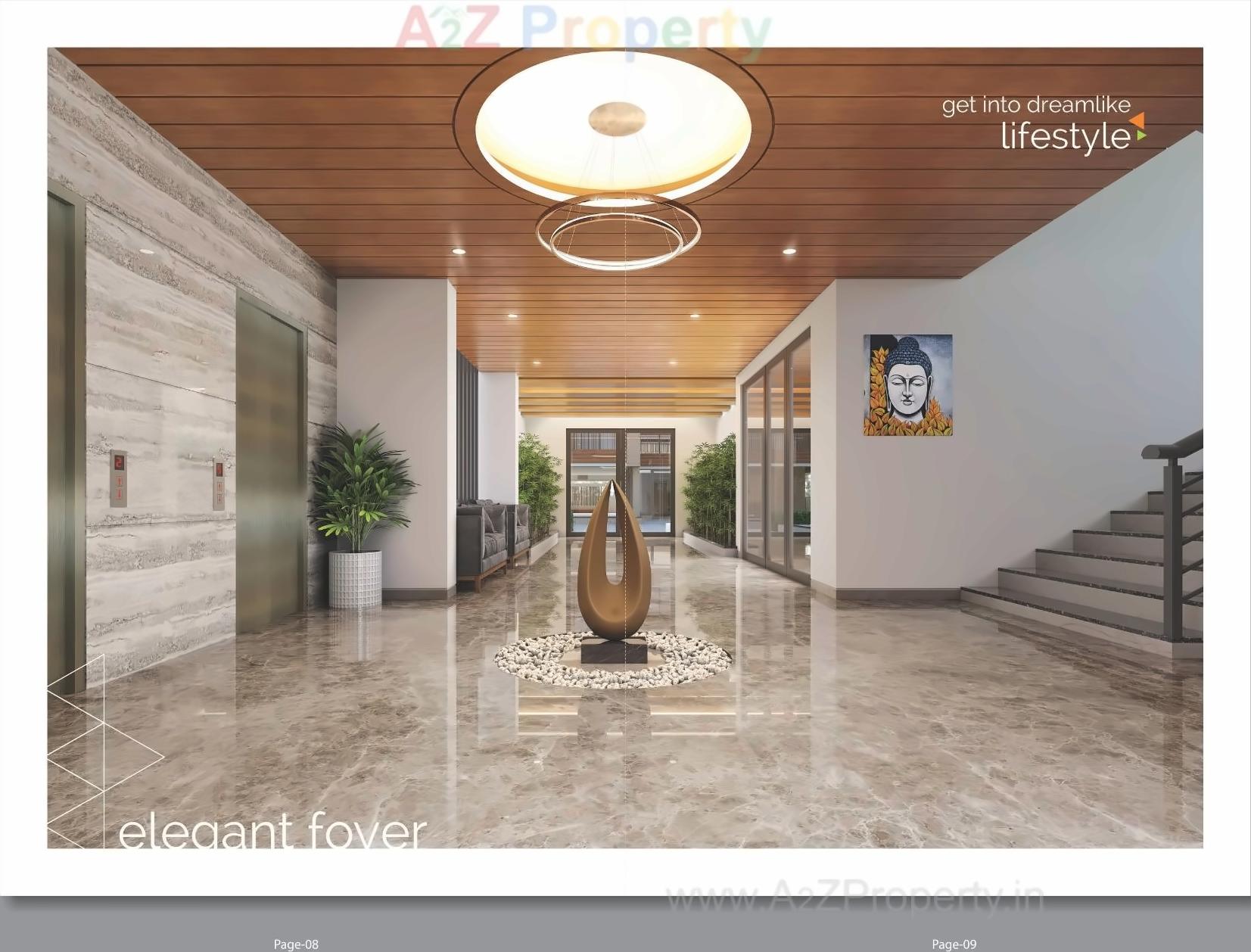 3D Elevation of real estate project Radhe Helios located at Kudasan, Gandhinagar, Gujarat