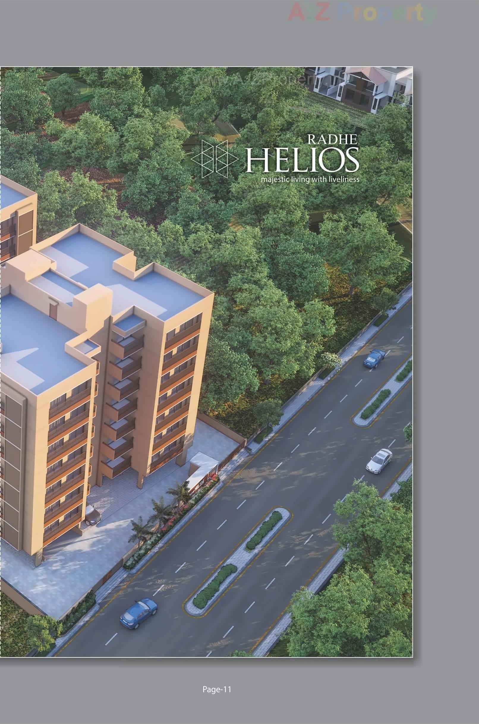 3D Elevation of real estate project Radhe Helios located at Kudasan, Gandhinagar, Gujarat