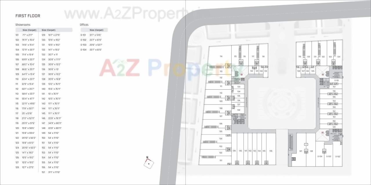 Layout of real estate project Radhe Infinity located at Kudasan, Gandhinagar, Gujarat