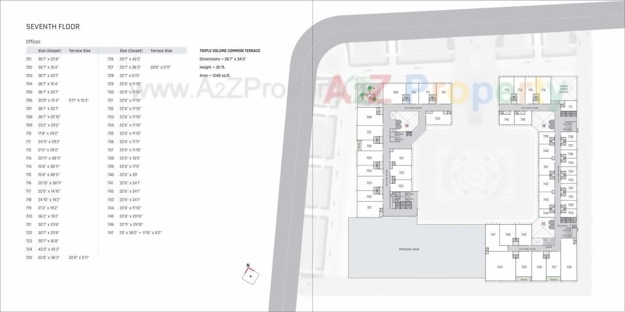 Layout of real estate project Radhe Infinity located at Kudasan, Gandhinagar, Gujarat