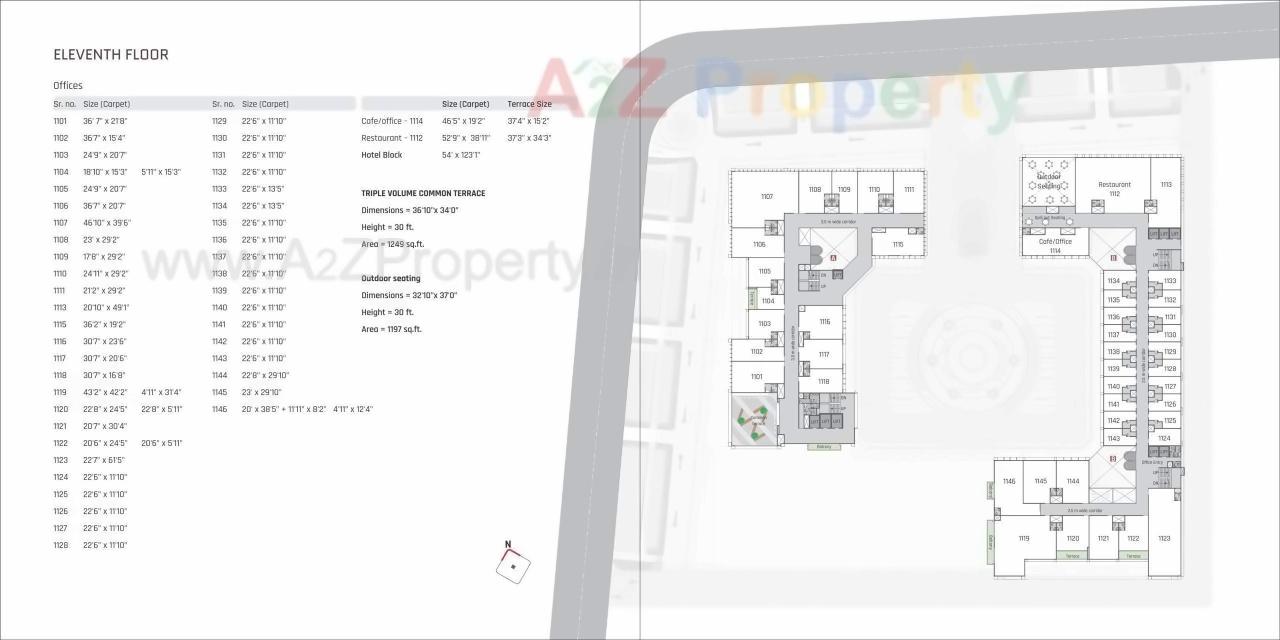 Layout of real estate project Radhe Infinity located at Kudasan, Gandhinagar, Gujarat