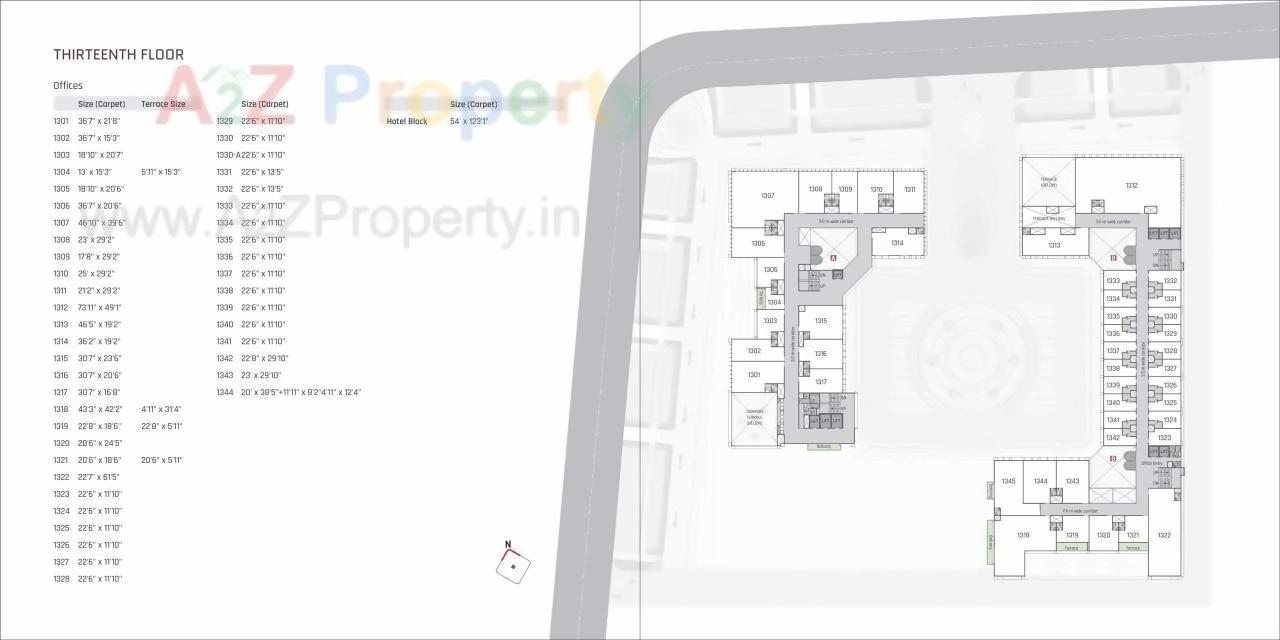 Layout of real estate project Radhe Infinity located at Kudasan, Gandhinagar, Gujarat