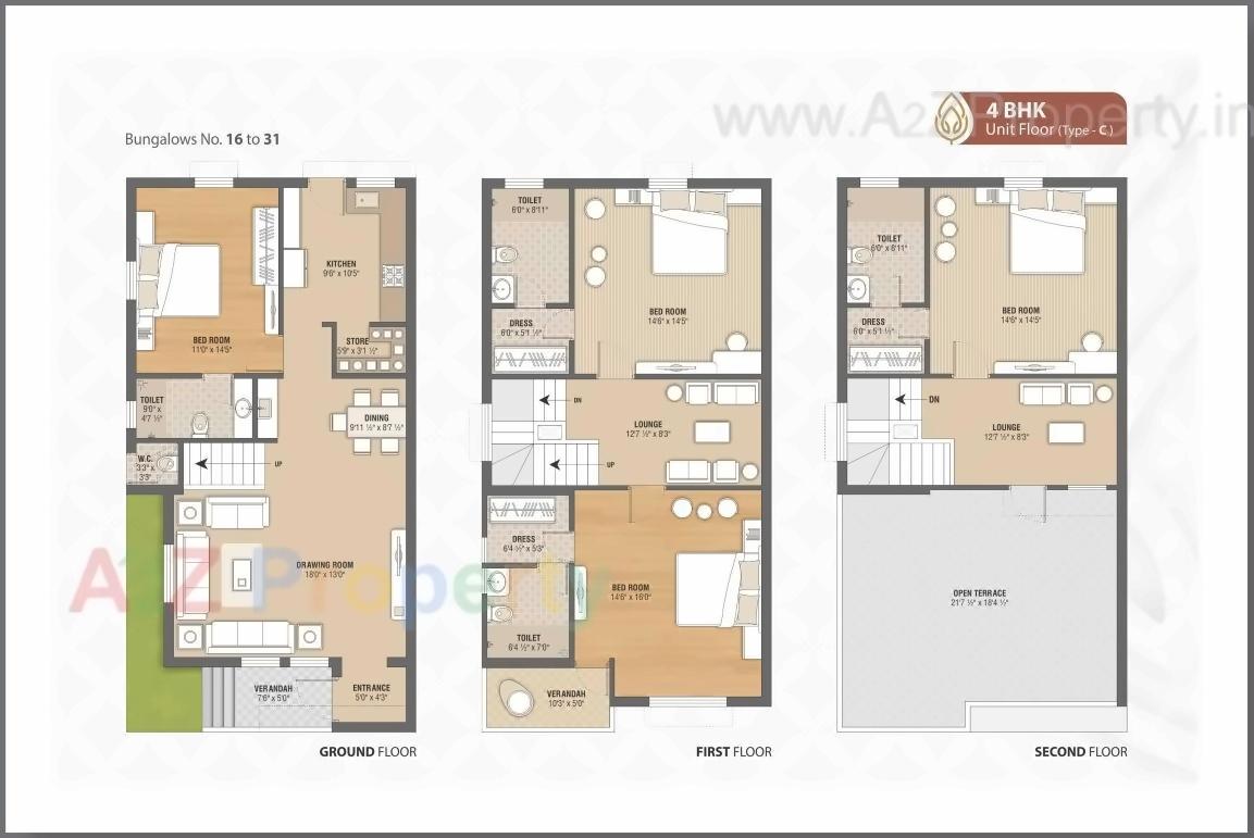 Layout of real estate project Radhe Kutir located at Bhat, Gandhinagar, Gujarat