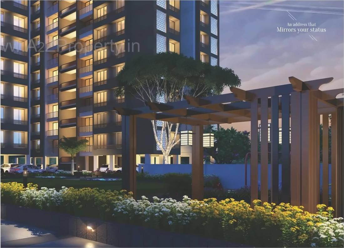 3D Elevation of real estate project Radhe Paramount located at Nana-chiloda, Gandhinagar, Gujarat