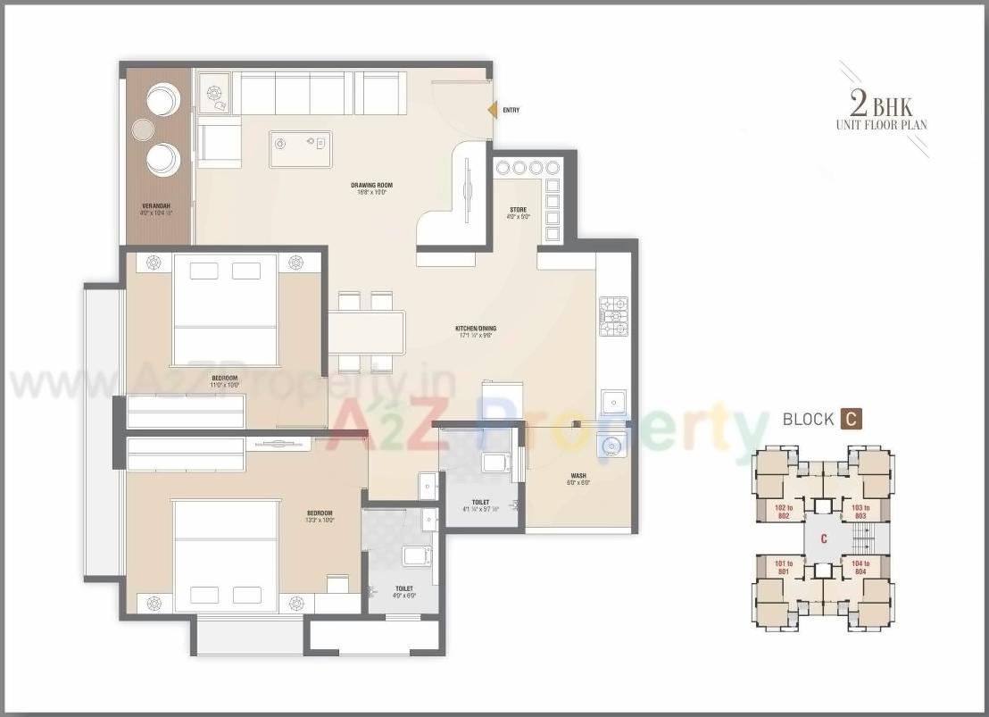 Layout of real estate project Radhe Paramount located at Nana-chiloda, Gandhinagar, Gujarat