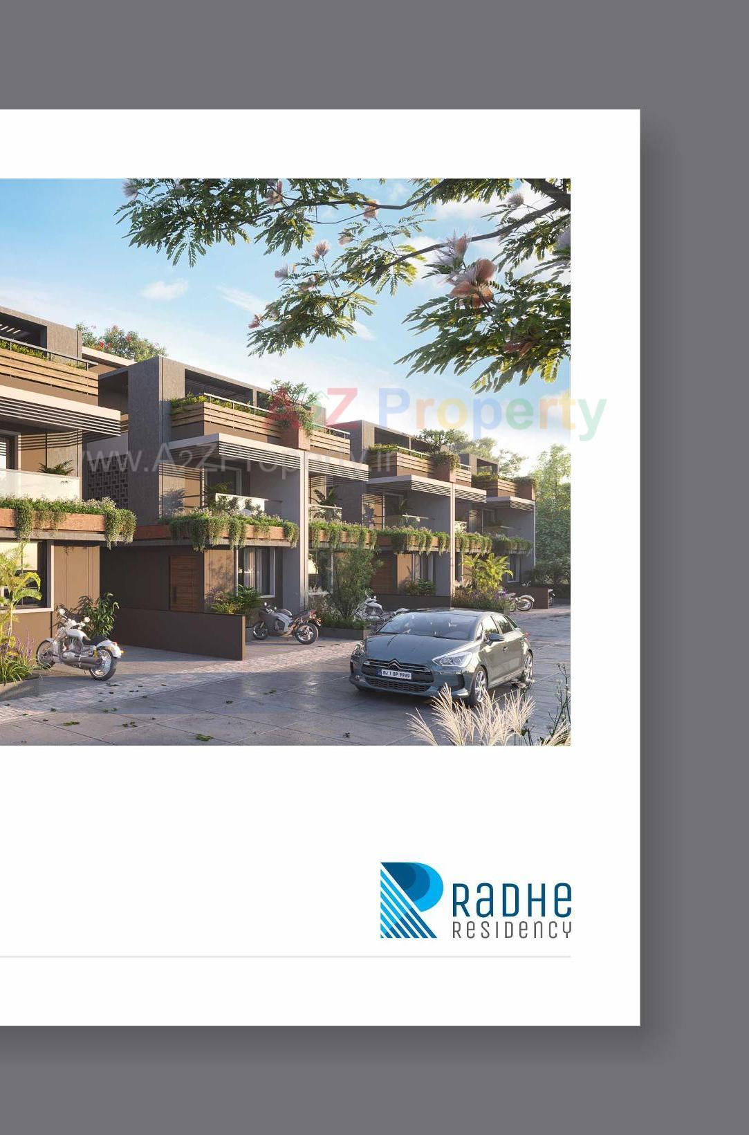 3D Elevation of real estate project Radhe Residency located at Shiholi-moti, Gandhinagar, Gujarat
