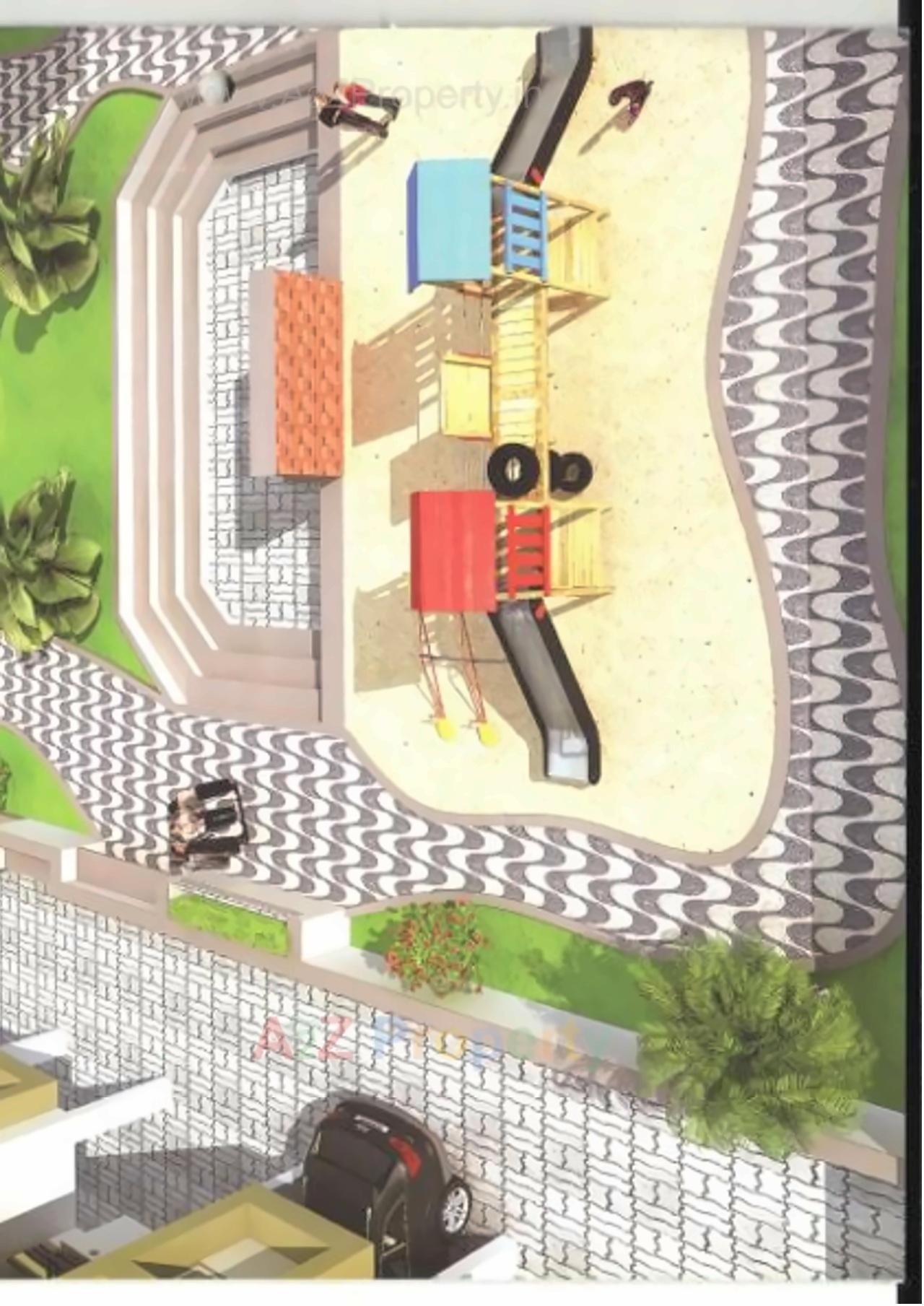 Layout of real estate project Radhika Residency located at Pethapur, Gandhinagar, Gujarat