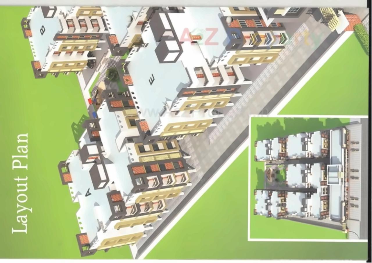 Layout of real estate project Radhika Residency located at Pethapur, Gandhinagar, Gujarat