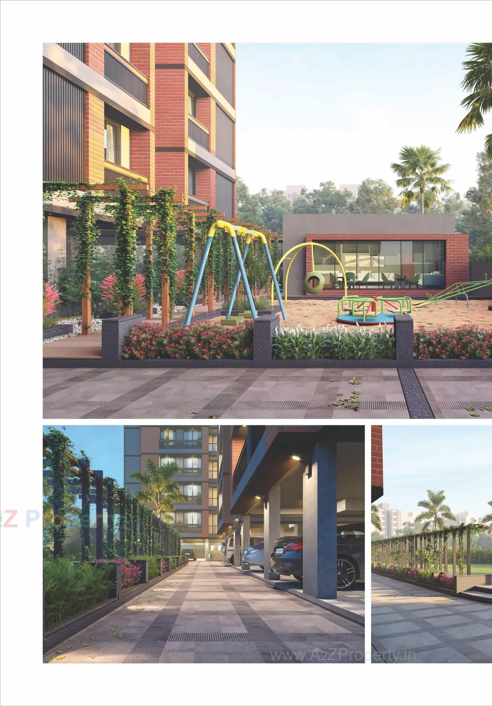 3D Elevation of real estate project Radiance located at Raisan, Gandhinagar, Gujarat