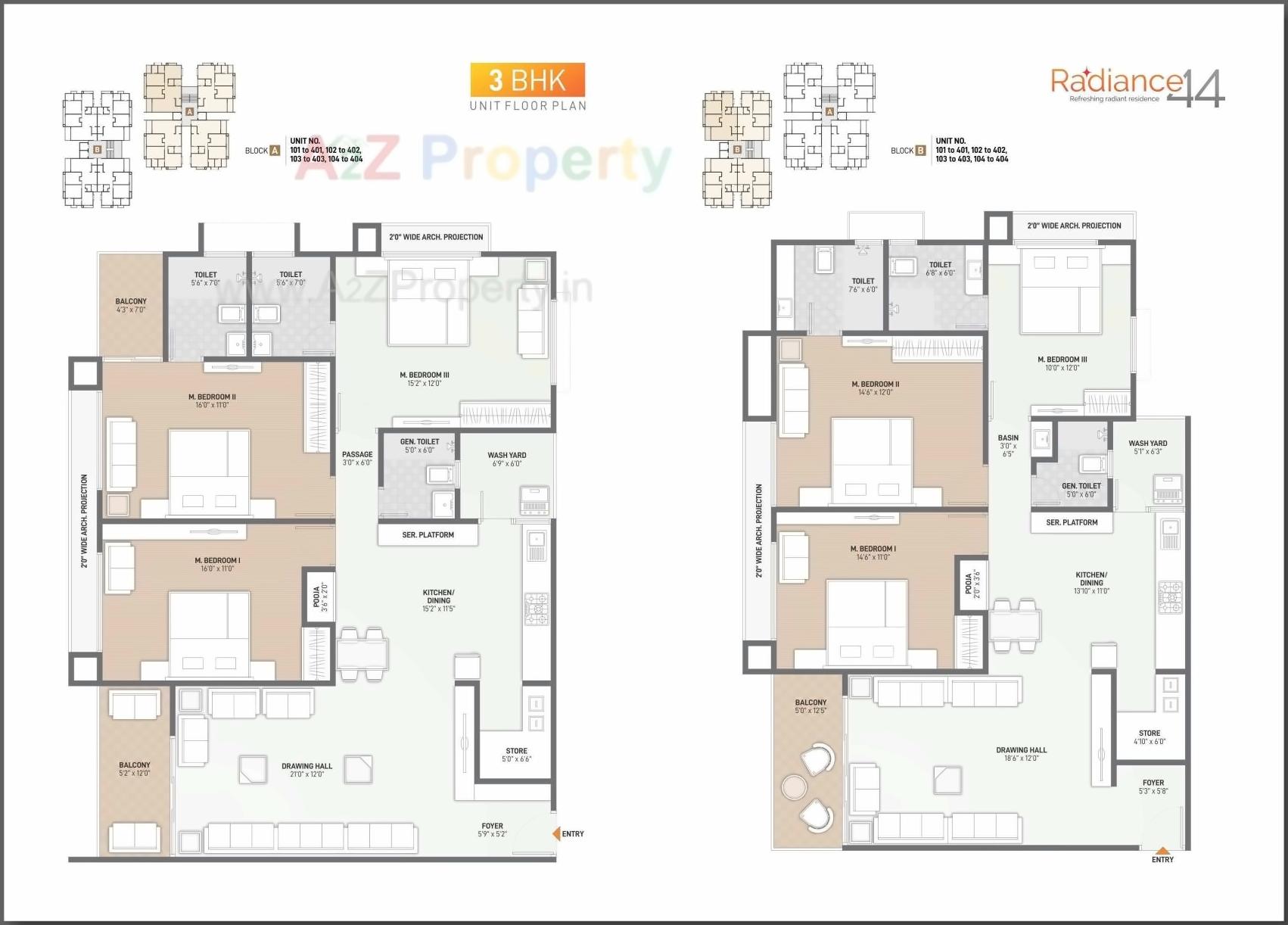 Layout of real estate project Radiance located at Raisan, Gandhinagar, Gujarat