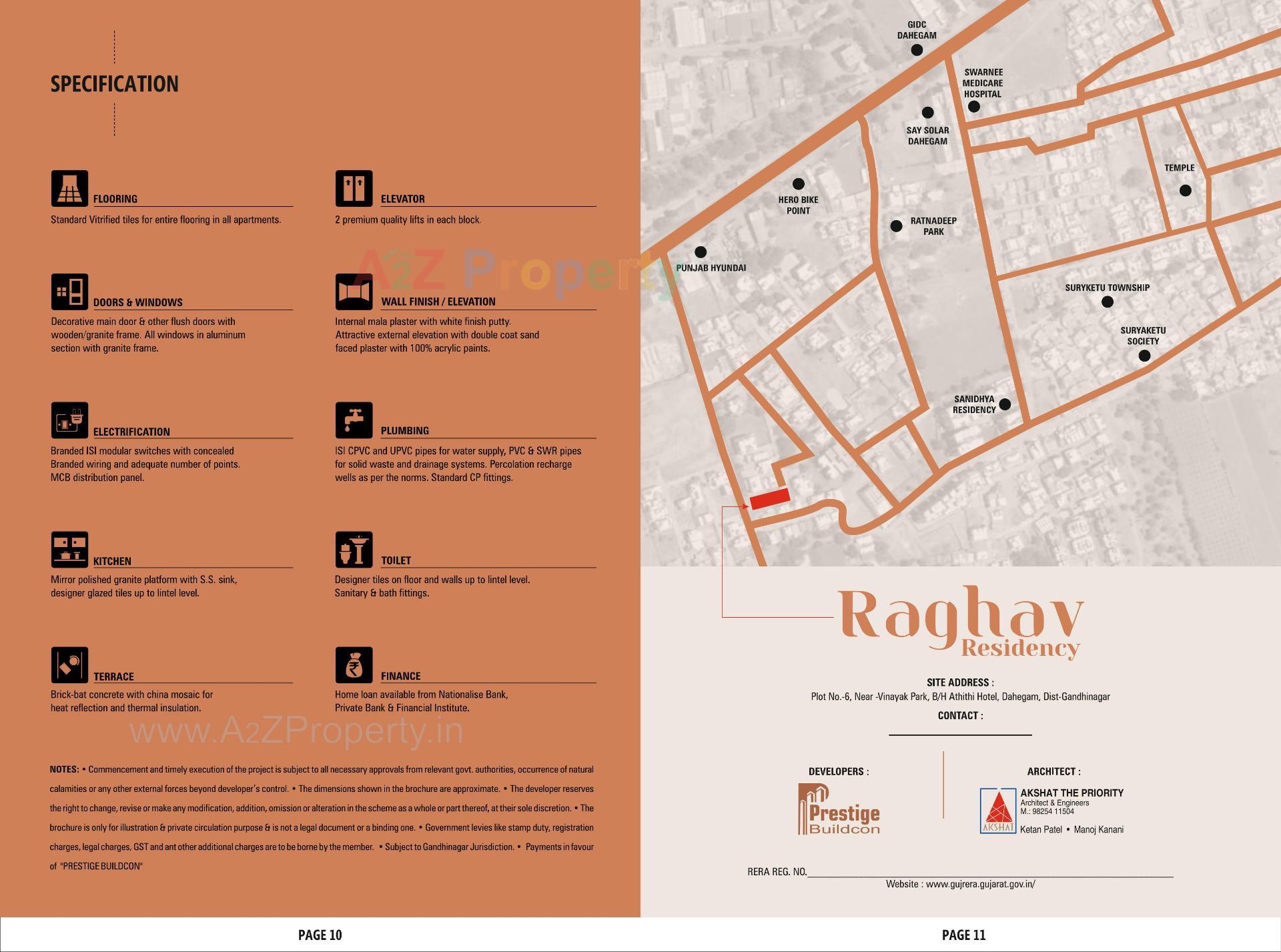  of real estate project Raghav Residency located at Dahegam, Gandhinagar, Gujarat