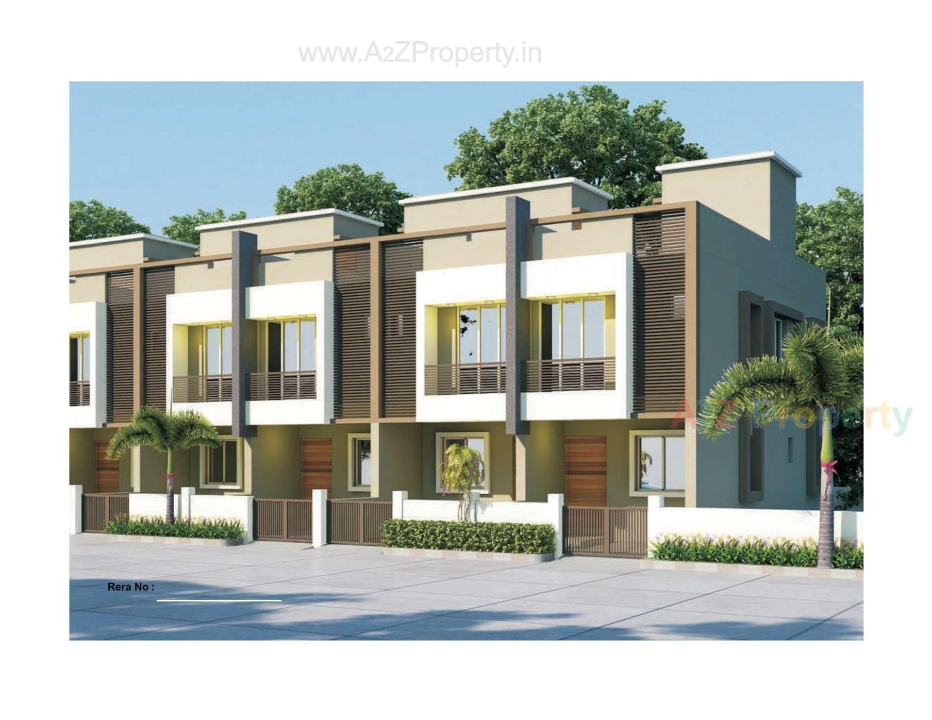3D Elevation of real estate project Rahmat Residency located at Dehgam, Gandhinagar, Gujarat