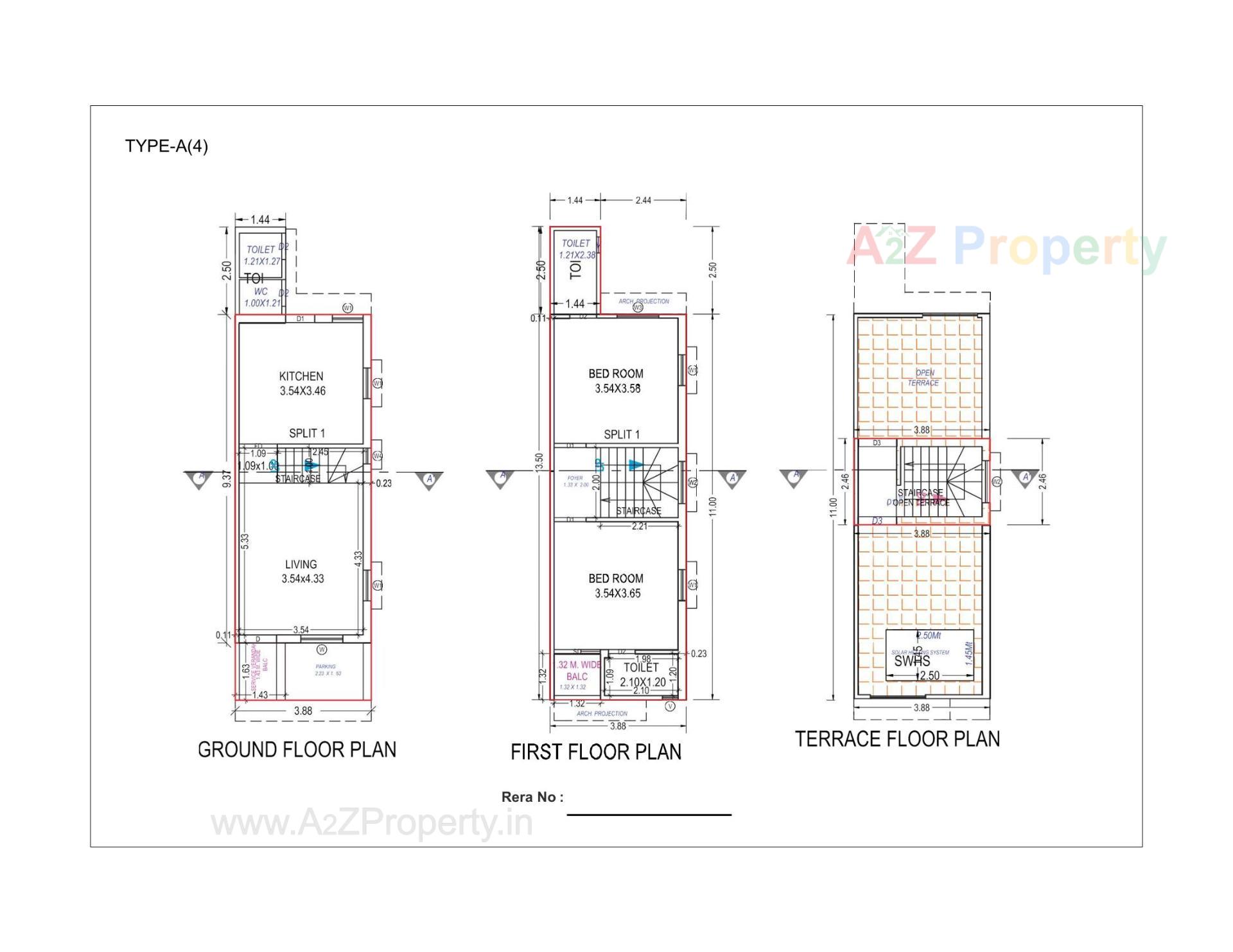 Layout of real estate project Rahmat Residency located at Dehgam, Gandhinagar, Gujarat