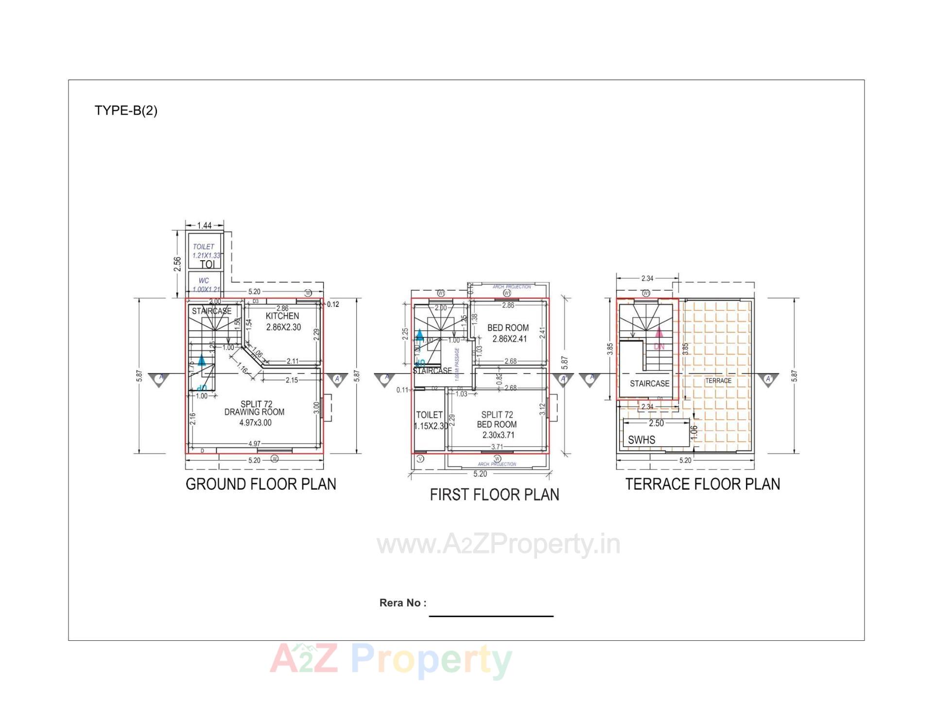 Layout of real estate project Rahmat Residency located at Dehgam, Gandhinagar, Gujarat