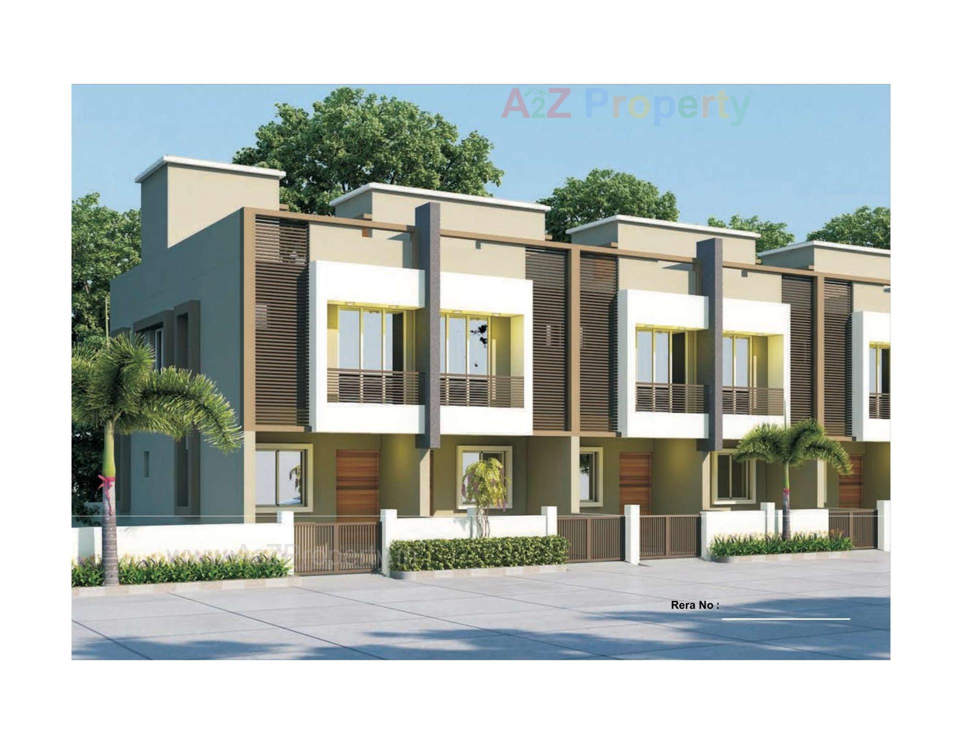 3D Elevation of real estate project Rahmat Residency located at Dehgam, Gandhinagar, Gujarat