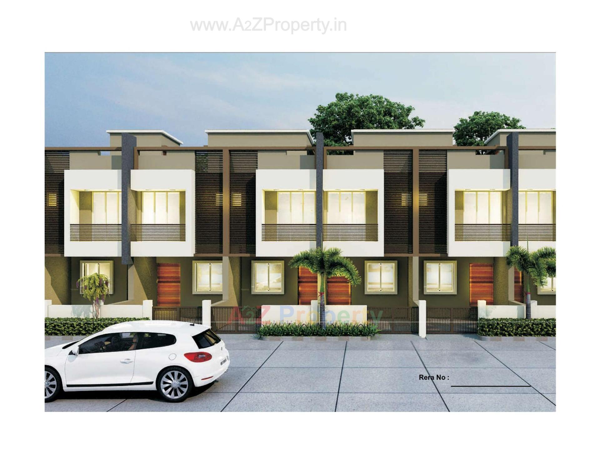 3D Elevation of real estate project Rahmat Residency located at Dehgam, Gandhinagar, Gujarat