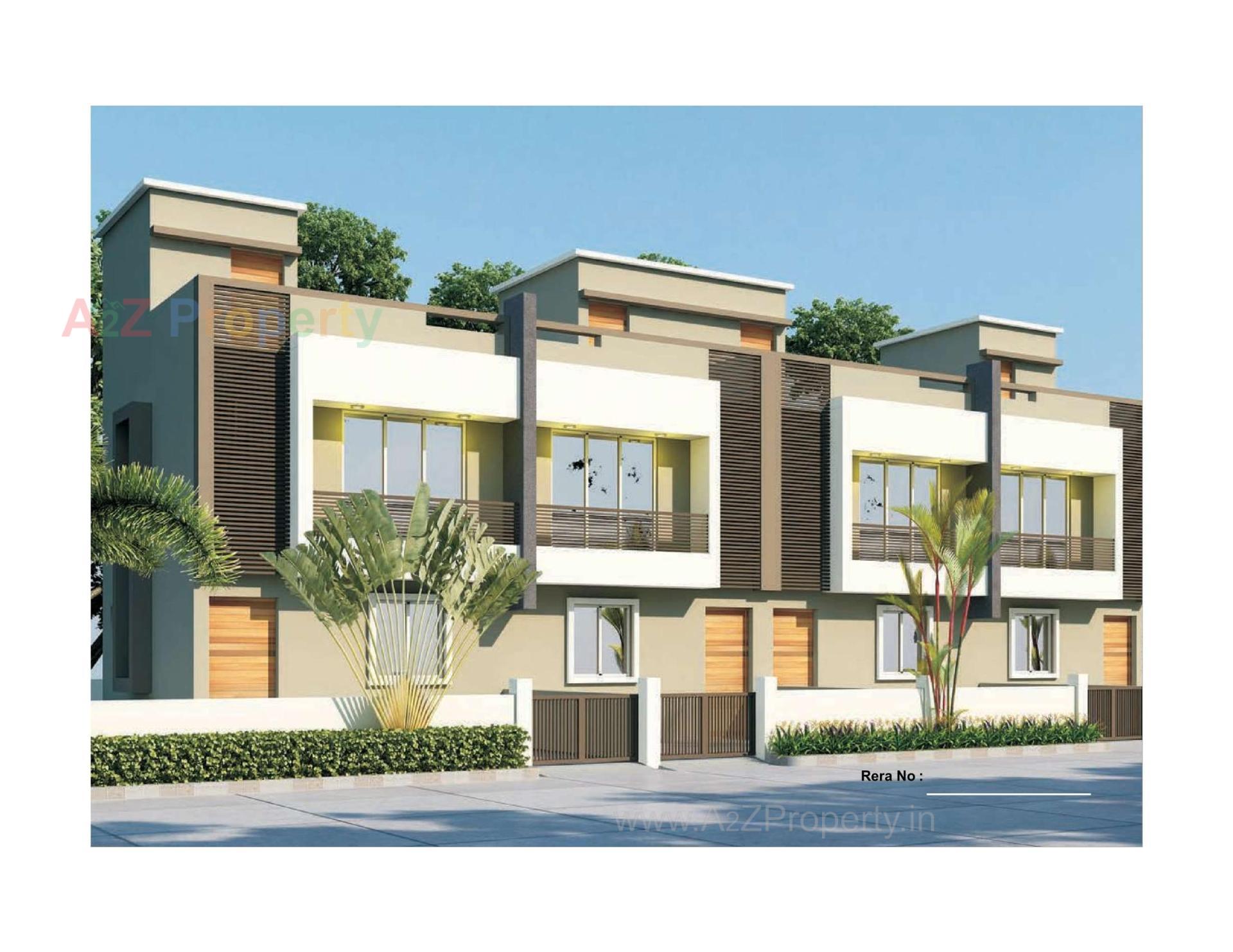 3D Elevation of real estate project Rahmat Residency located at Dehgam, Gandhinagar, Gujarat