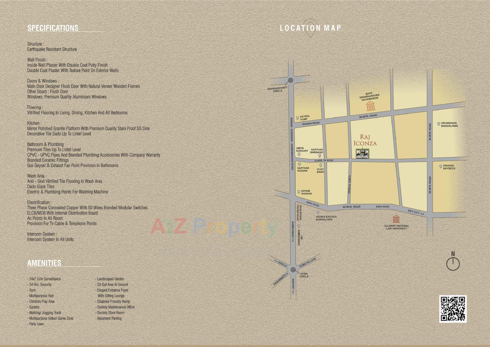  of real estate project Raj Iconza located at Kudasan, Gandhinagar, Gujarat