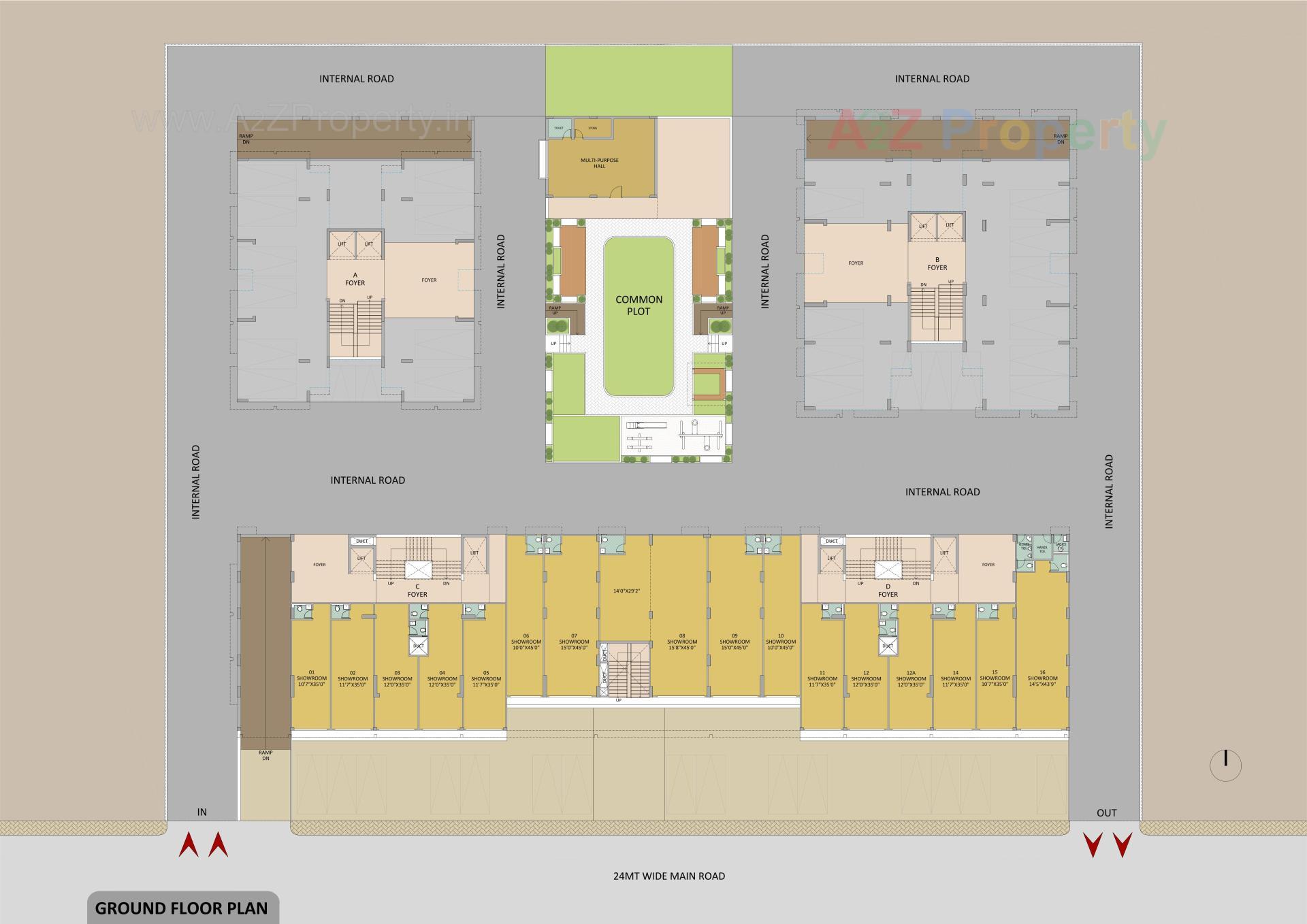 Layout of real estate project Raj Iconza located at Kudasan, Gandhinagar, Gujarat