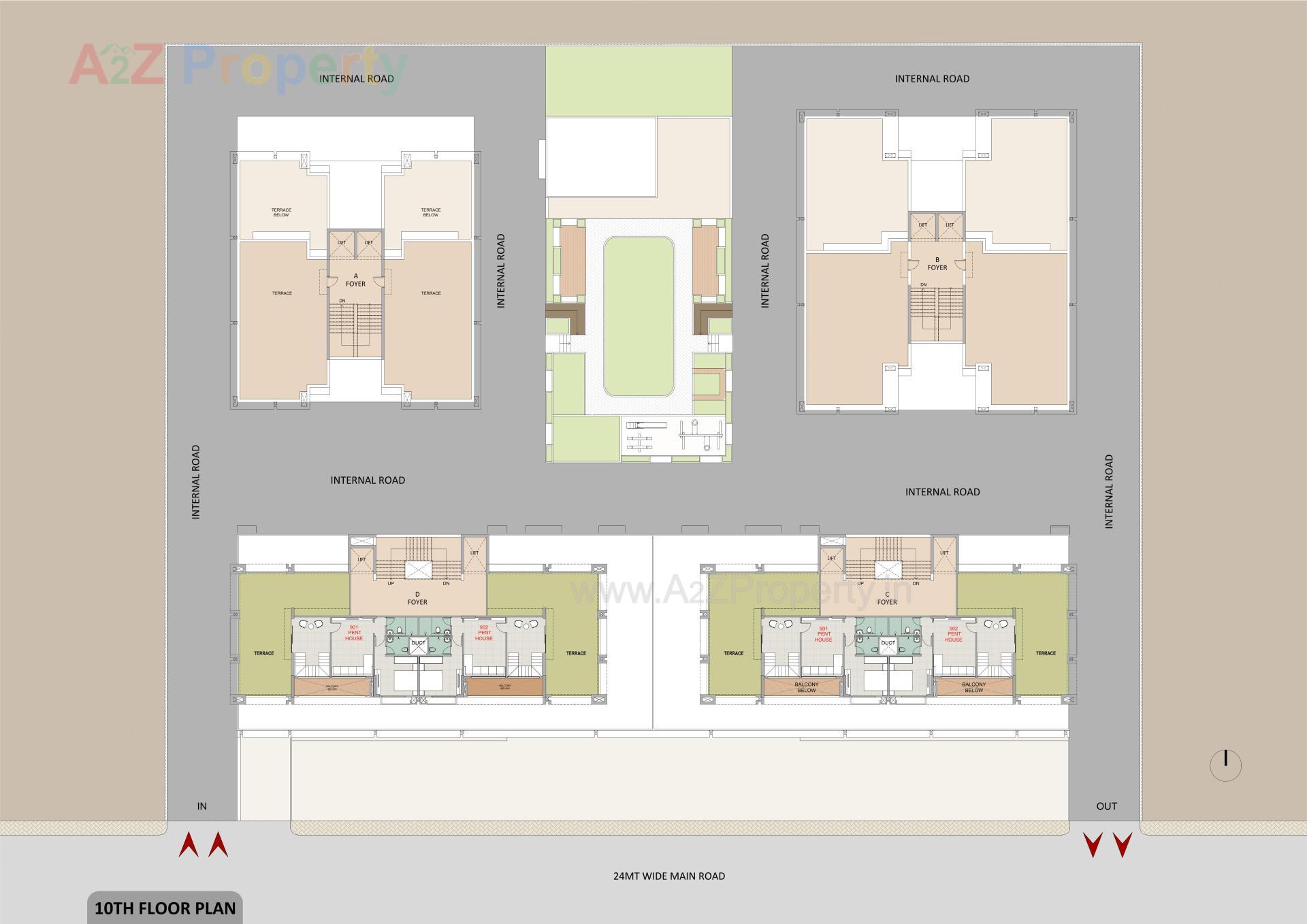 Layout of real estate project Raj Iconza located at Kudasan, Gandhinagar, Gujarat