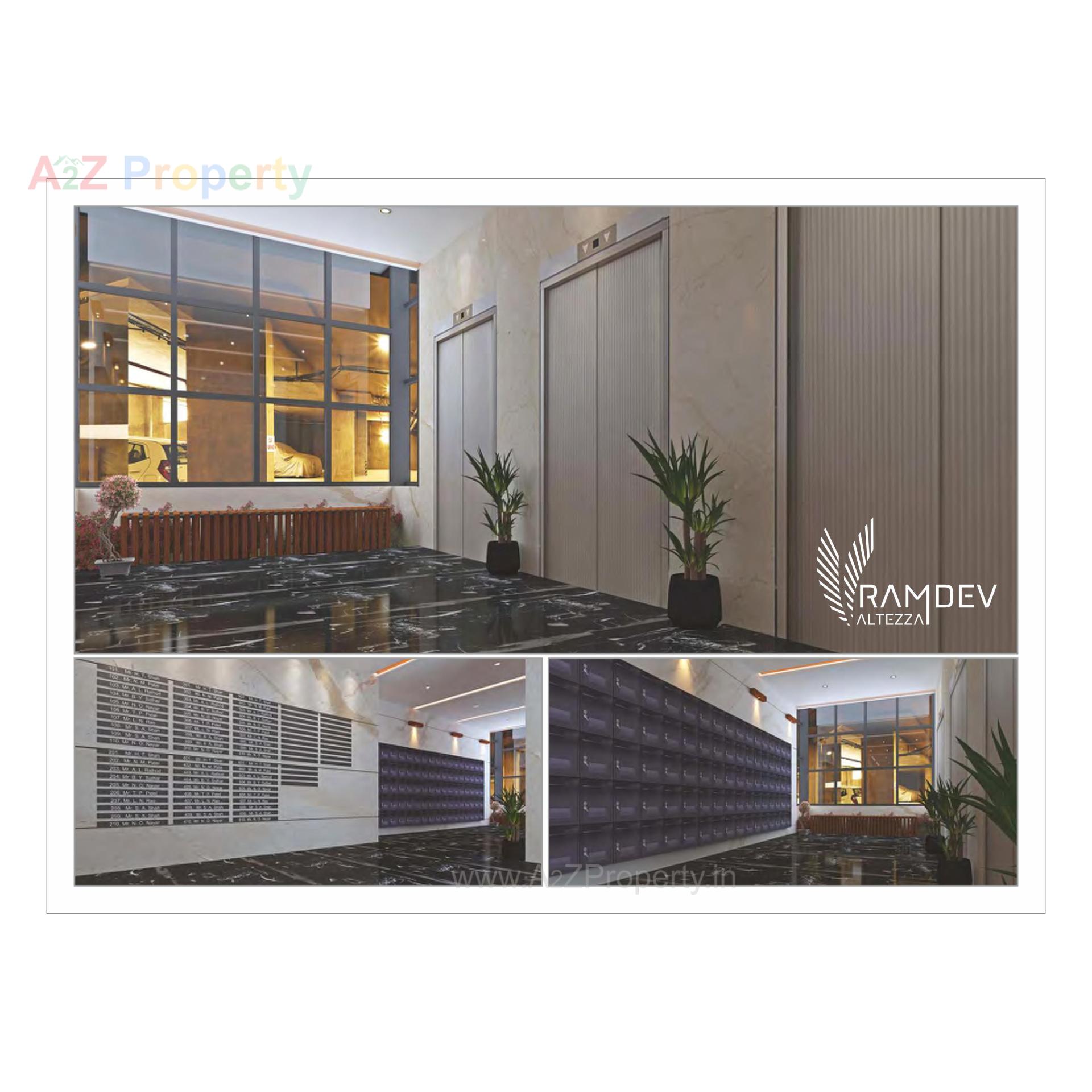 3D Elevation of real estate project Ramdev Altezza located at Zundal, Gandhinagar, Gujarat