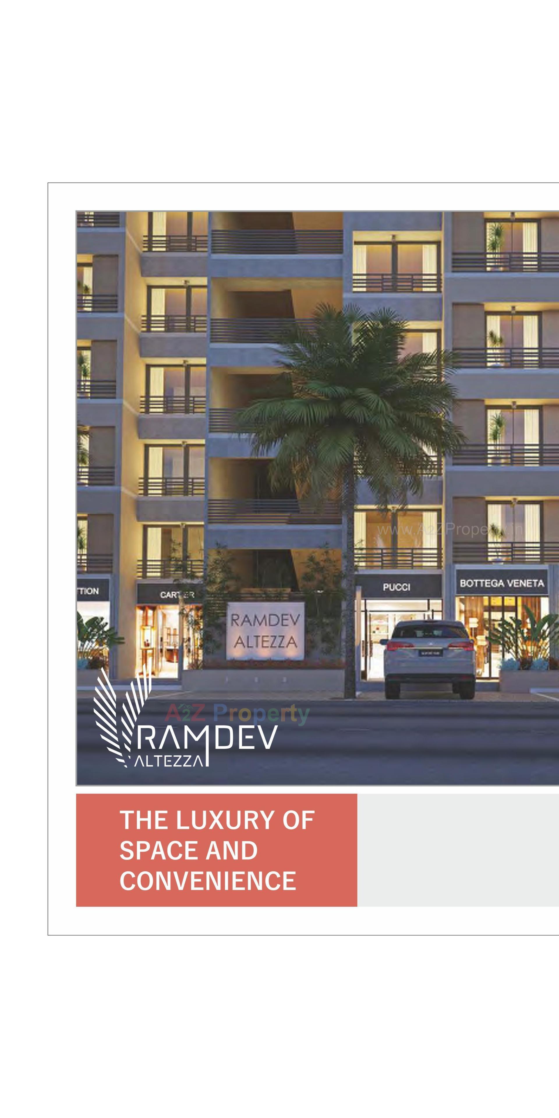 3D Elevation of real estate project Ramdev Altezza located at Zundal, Gandhinagar, Gujarat