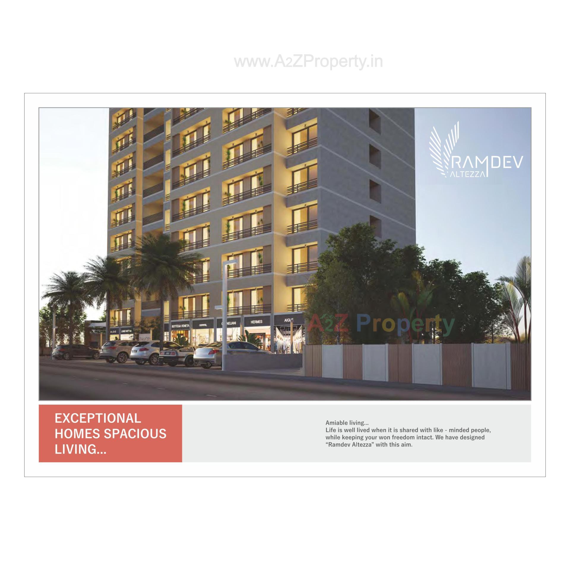  of real estate project Ramdev Altezza located at Zundal, Gandhinagar, Gujarat