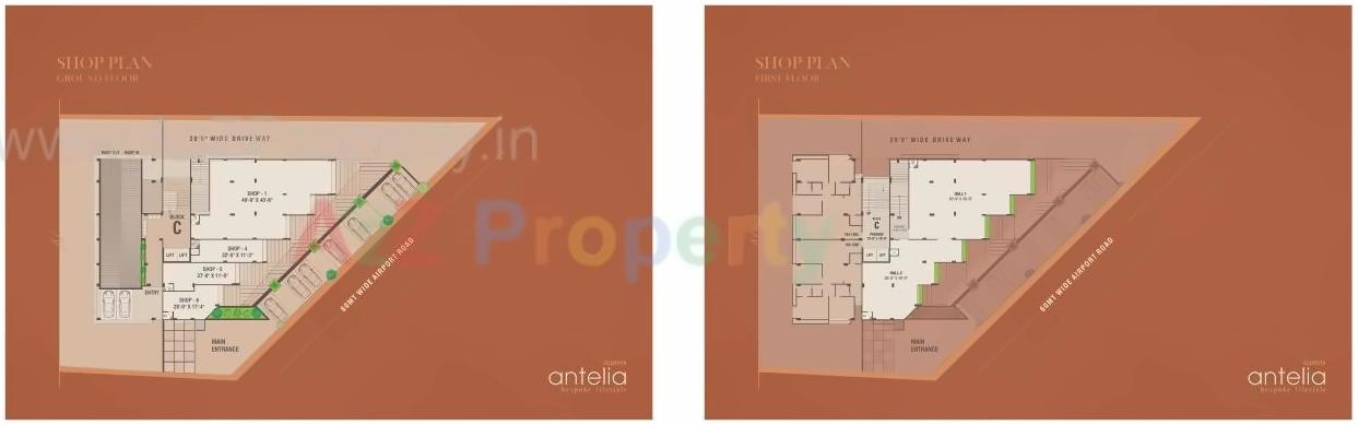 Layout of real estate project Rashmi Antelia located at Chiloda, Gandhinagar, Gujarat