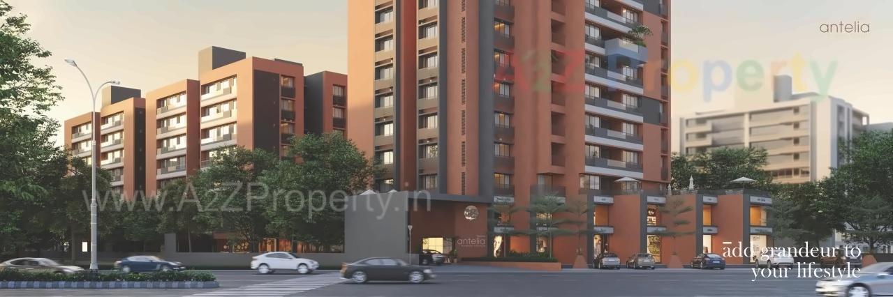 3D Elevation of real estate project Rashmi Antelia located at Chiloda, Gandhinagar, Gujarat